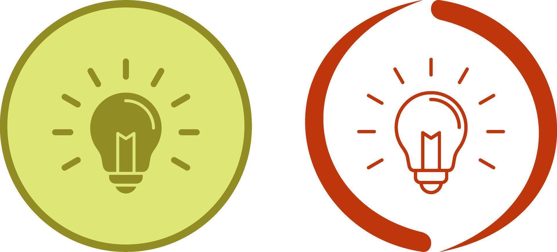 Light Bulb Icon Design vector