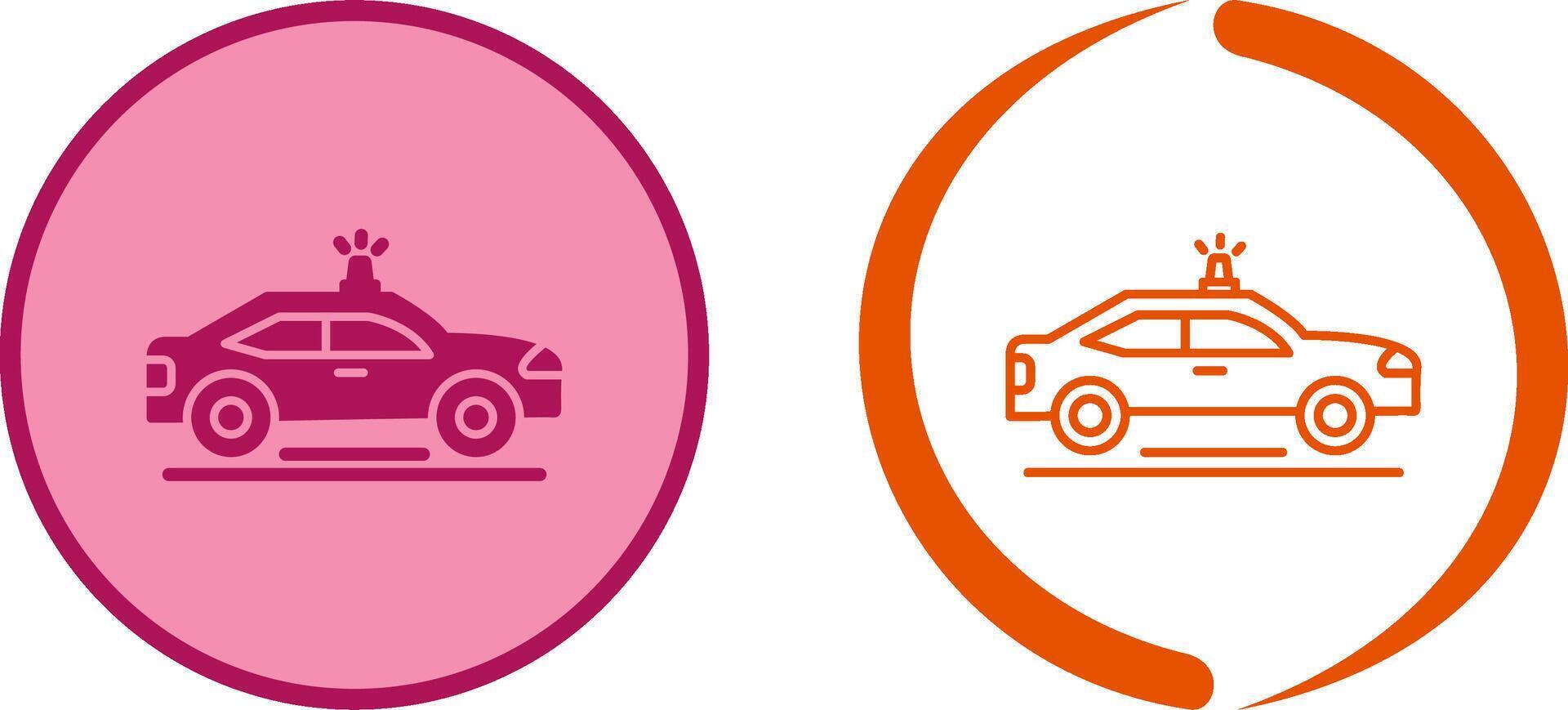 Police Car Icon Design vector