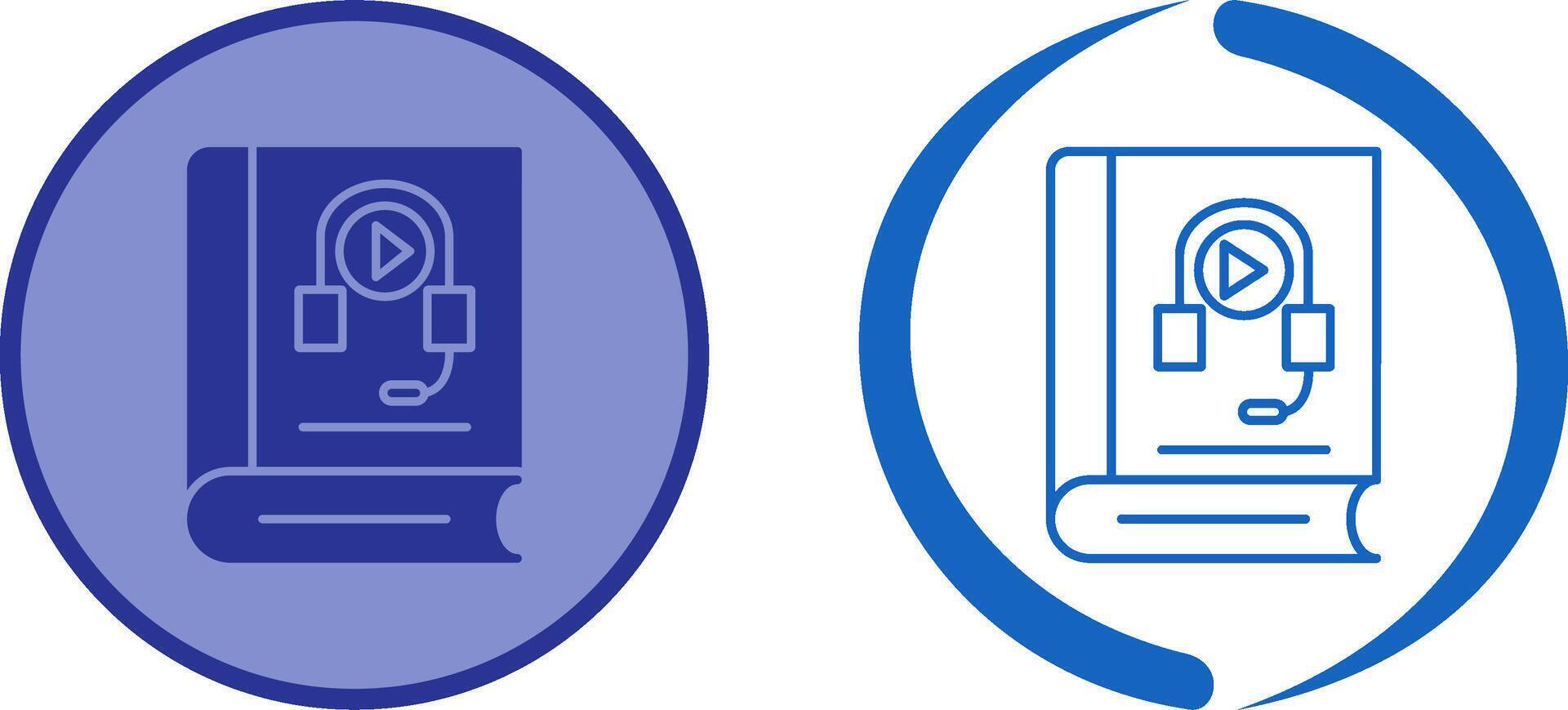 Audiobook Icon Design vector