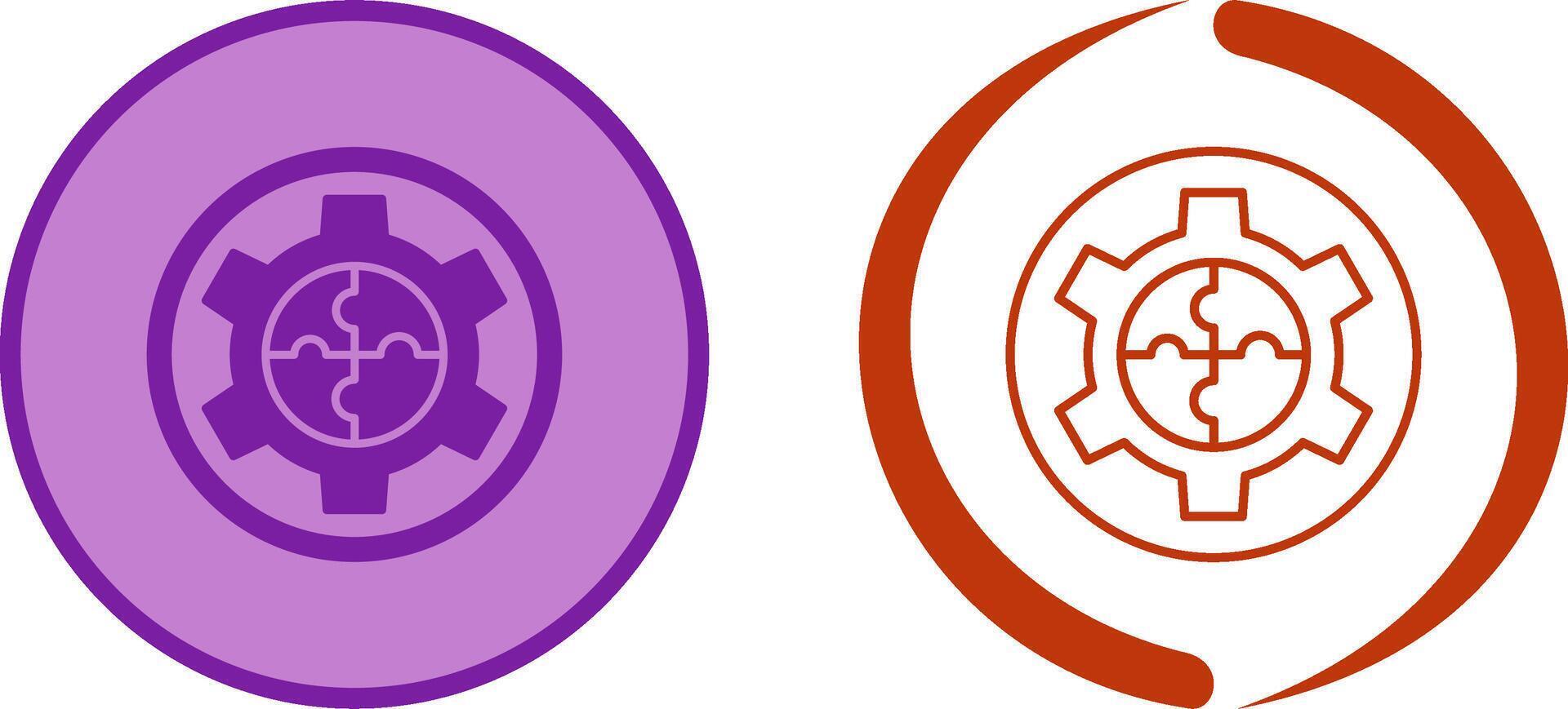 Solution Icon Design vector