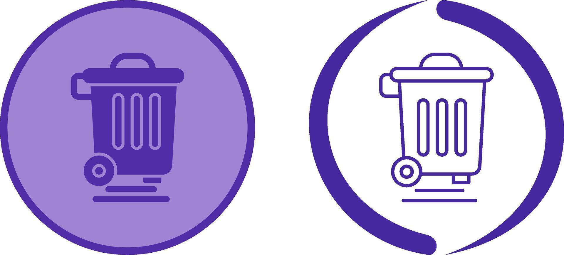 Dustbin Icon Design vector