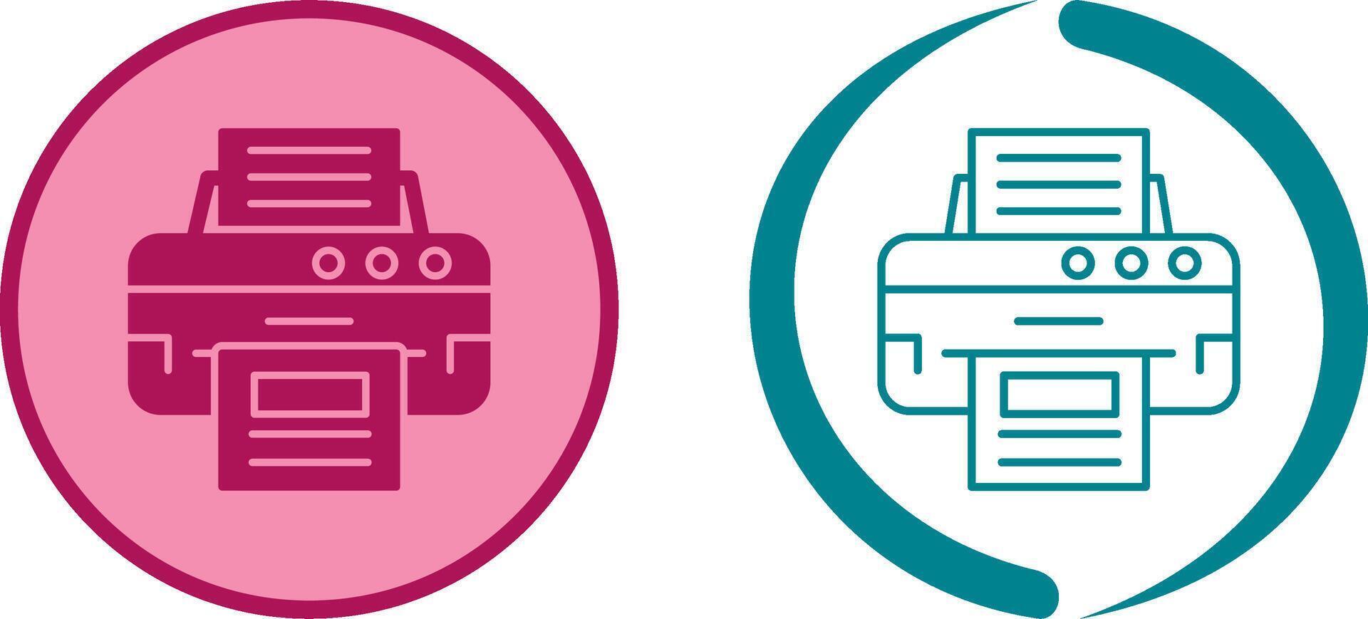 Printer Icon Design vector