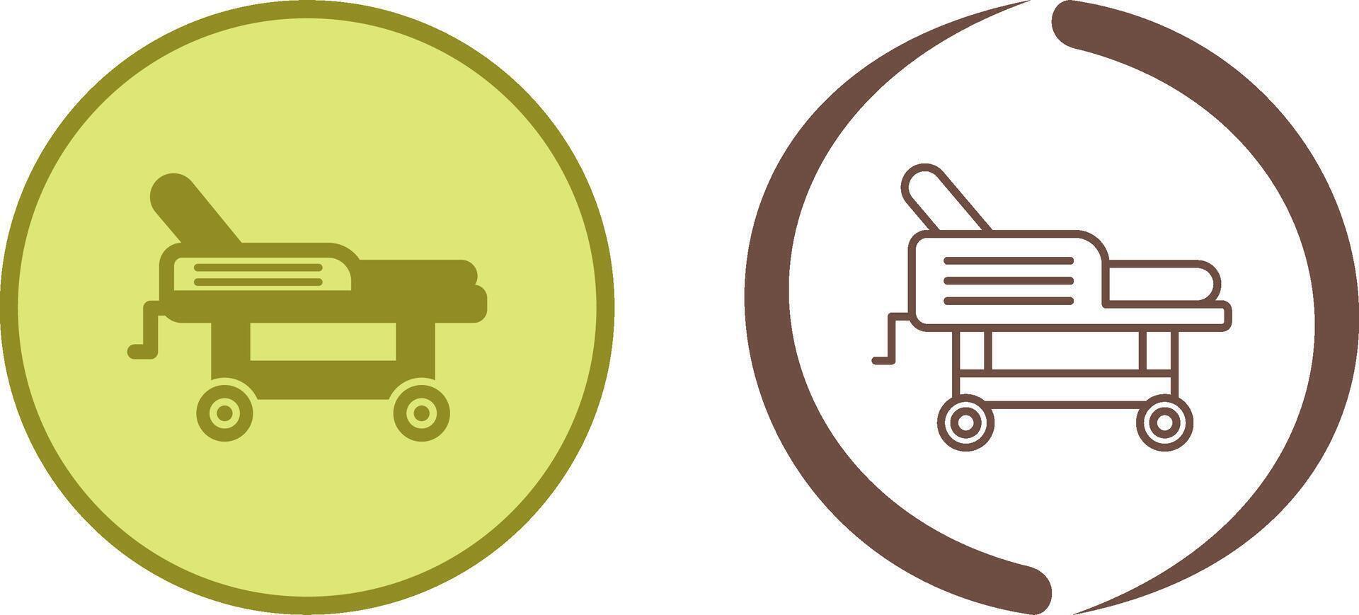 Hospital Bed Icon Design vector