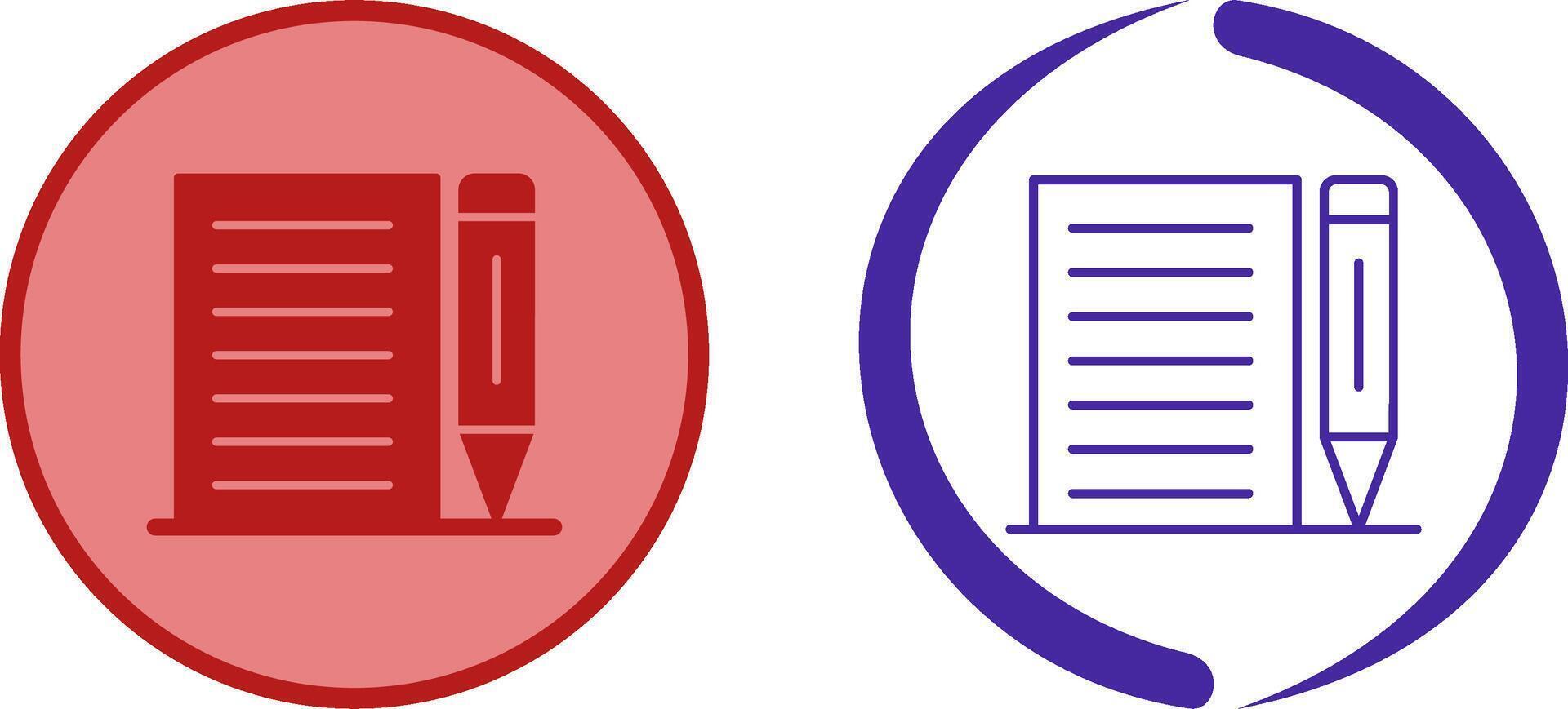 Note Icon Design vector