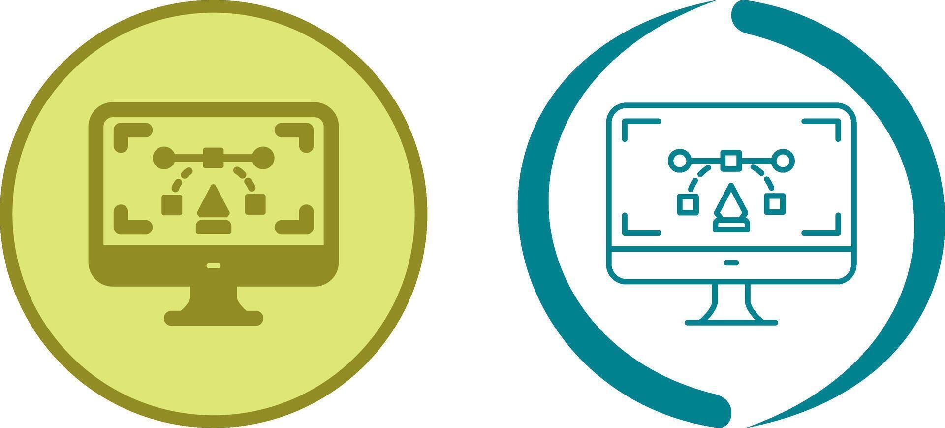 Desktop Icon Design vector