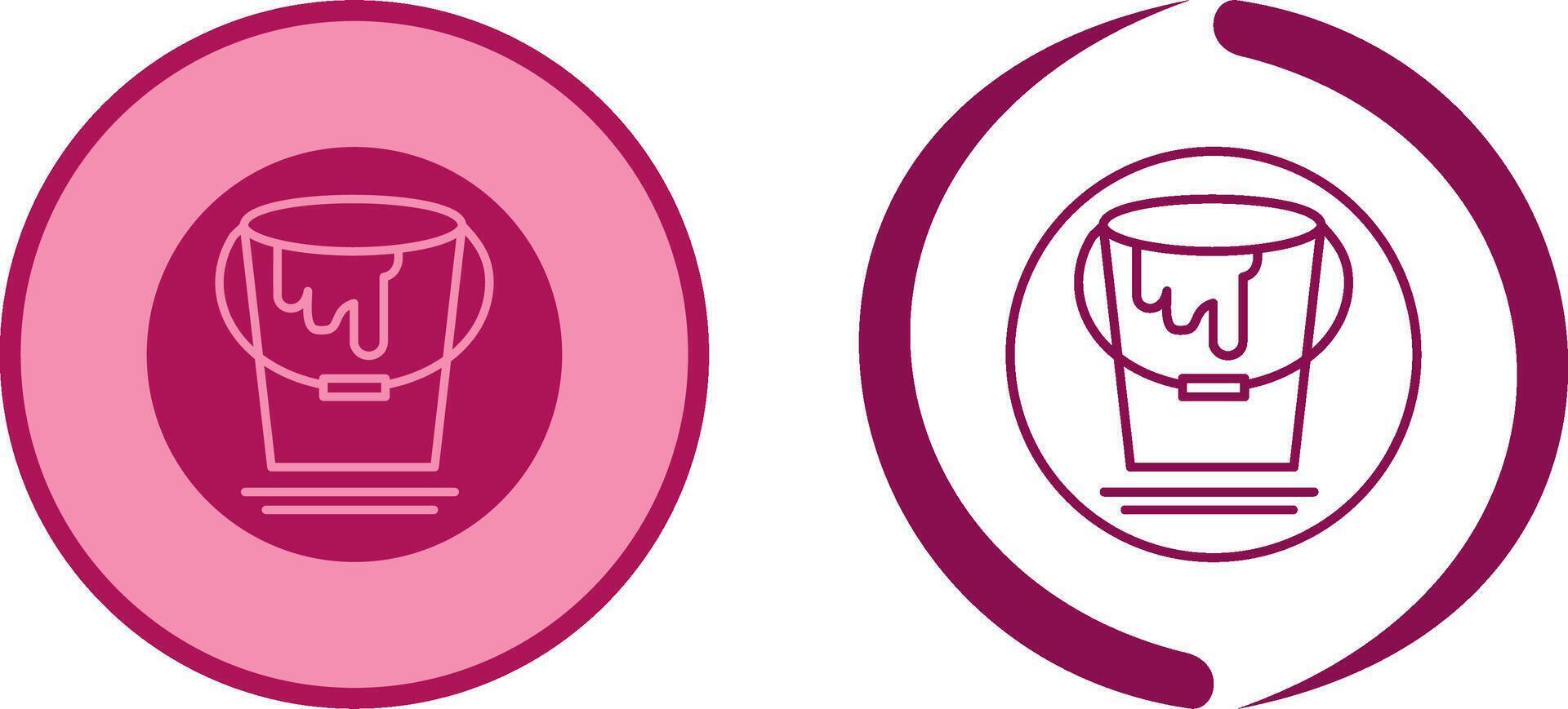 Paint Bucket Icon Design vector