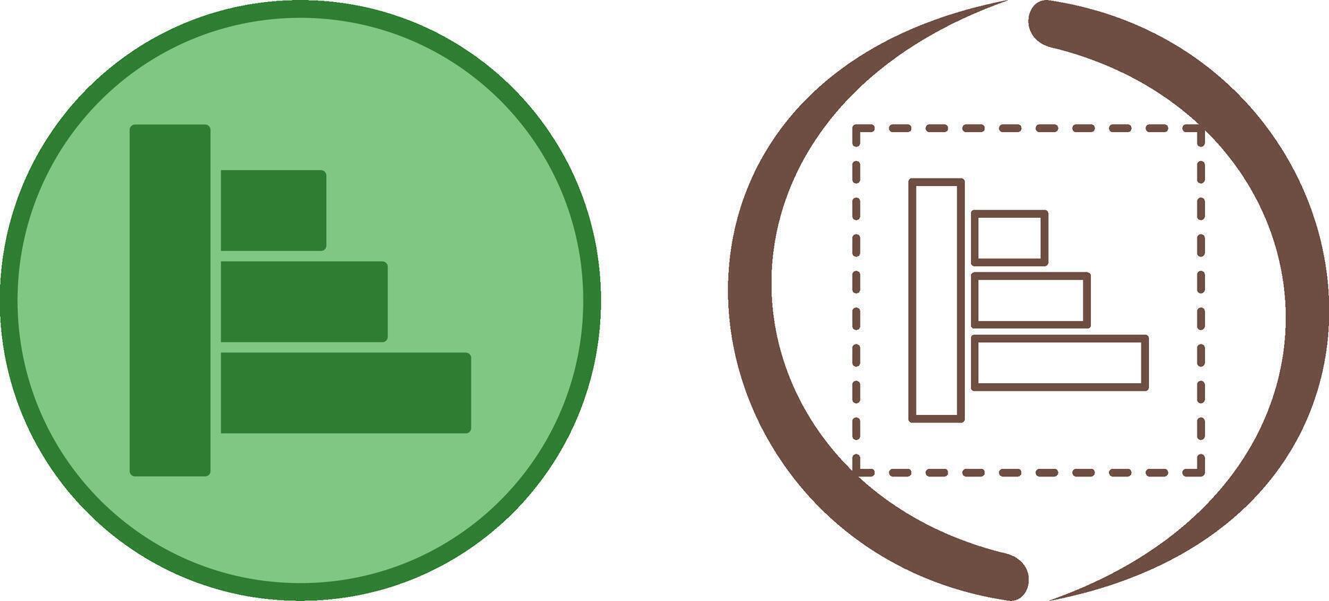 Object Alignment Icon Design vector