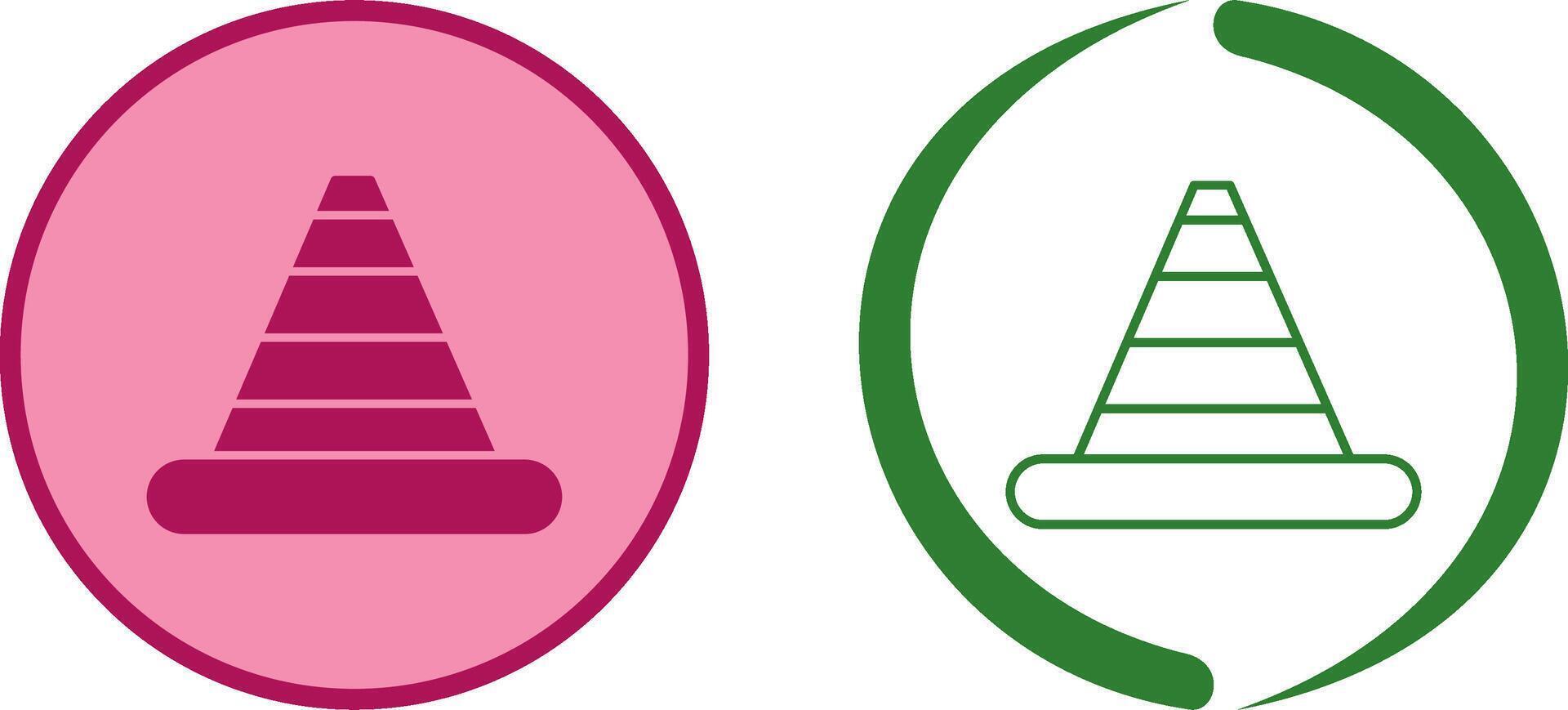 Traffic Cone Icon Design vector