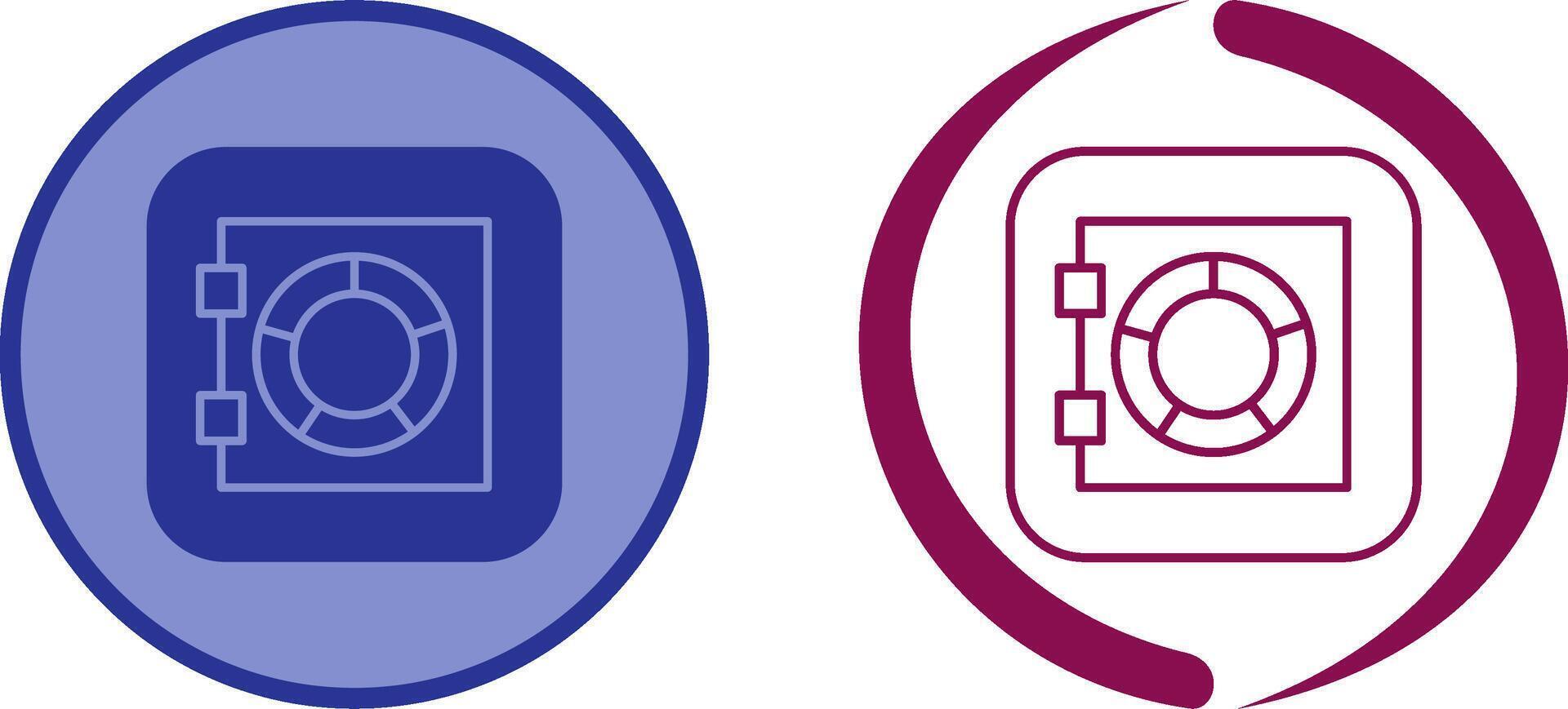 Safe Box Icon Design vector