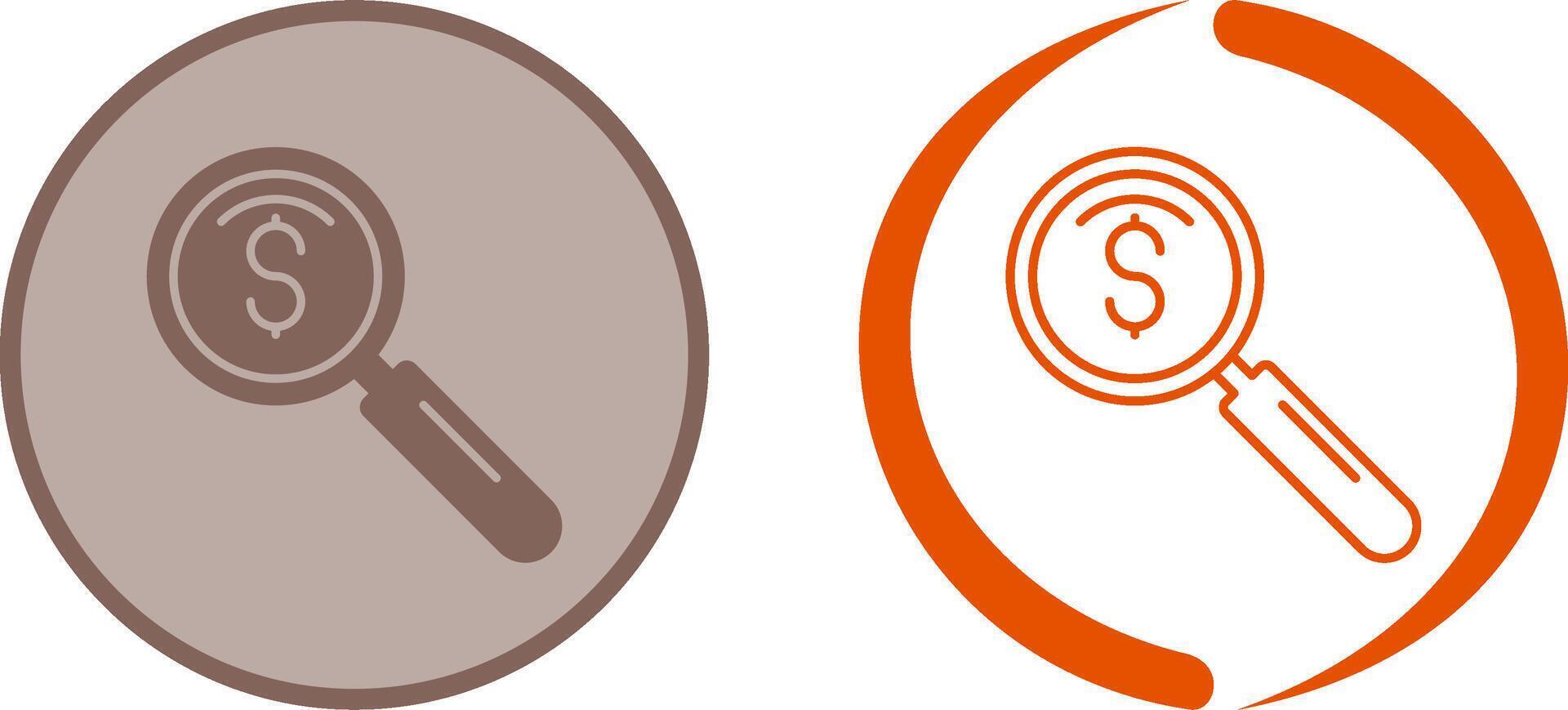 magnifier Icon Design vector