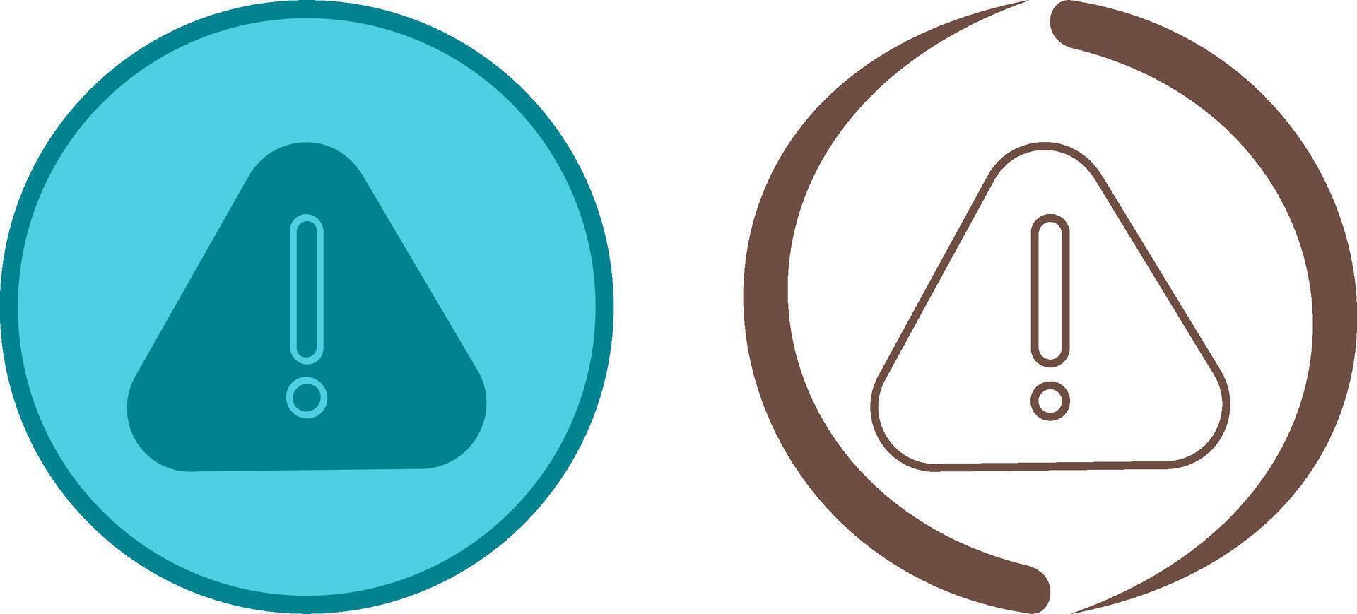 Warning Icon Design vector