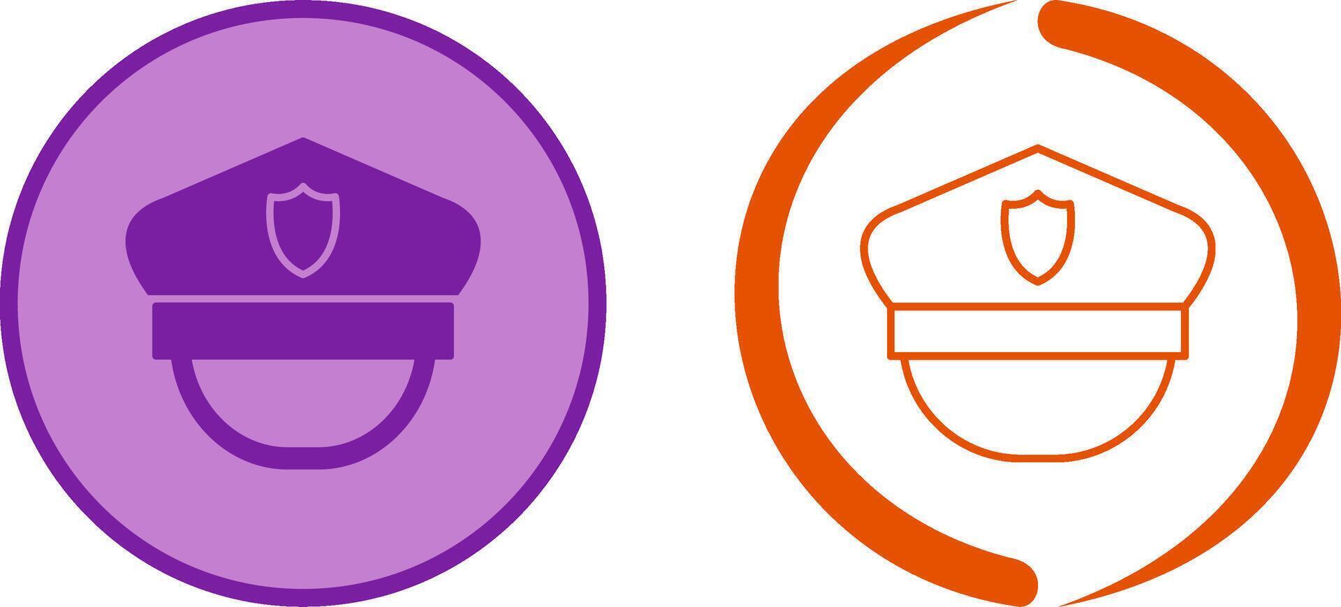 Police Hat Icon Design vector