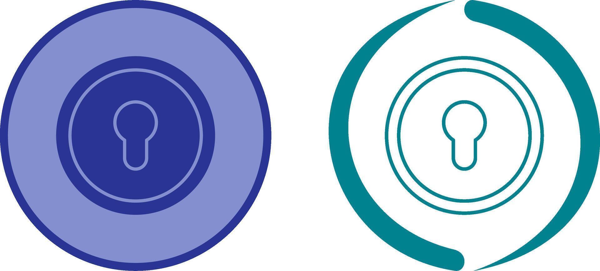 Key Hole Icon Design vector
