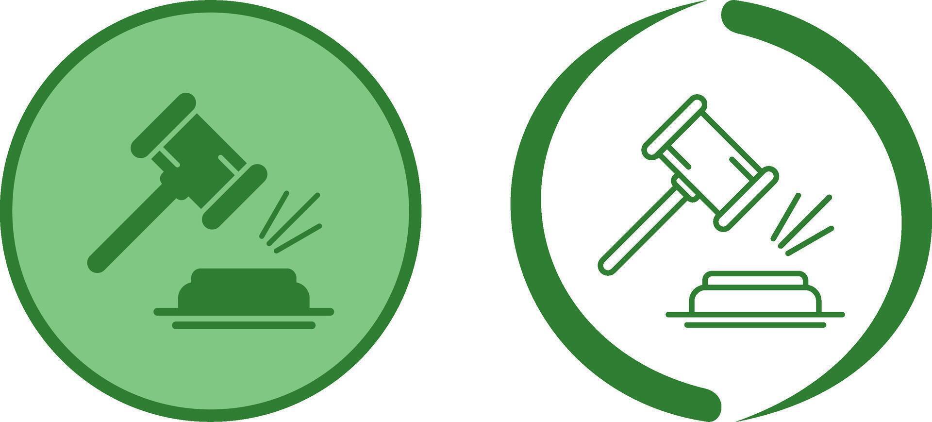 Gavel Icon Design vector