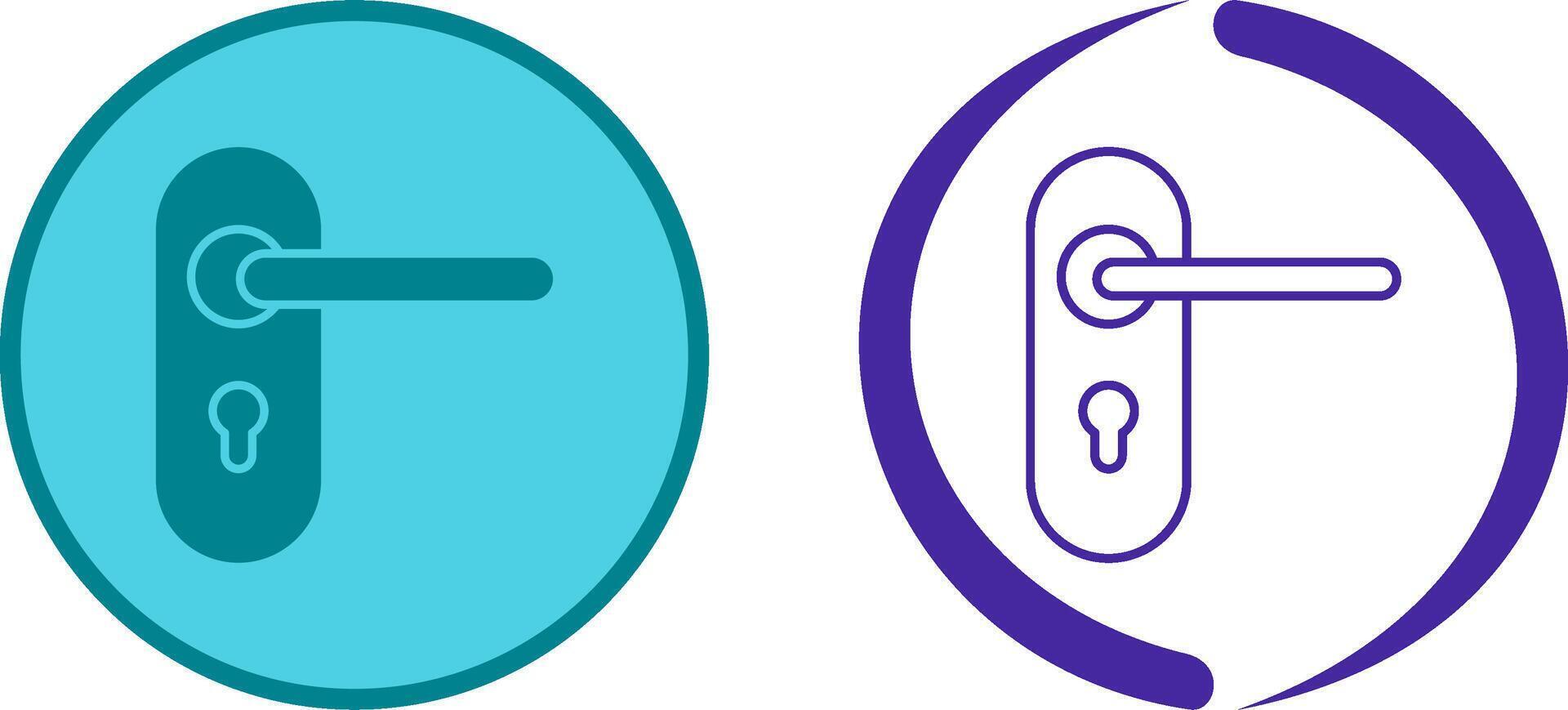 Door Lock Icon Design vector