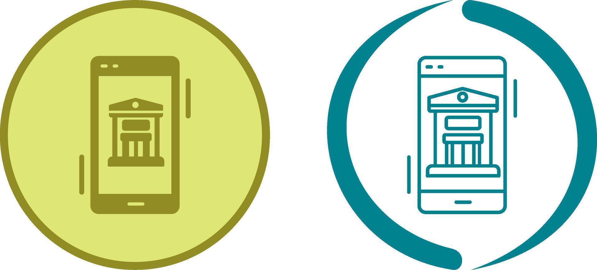 Online Banking Icon Design vector