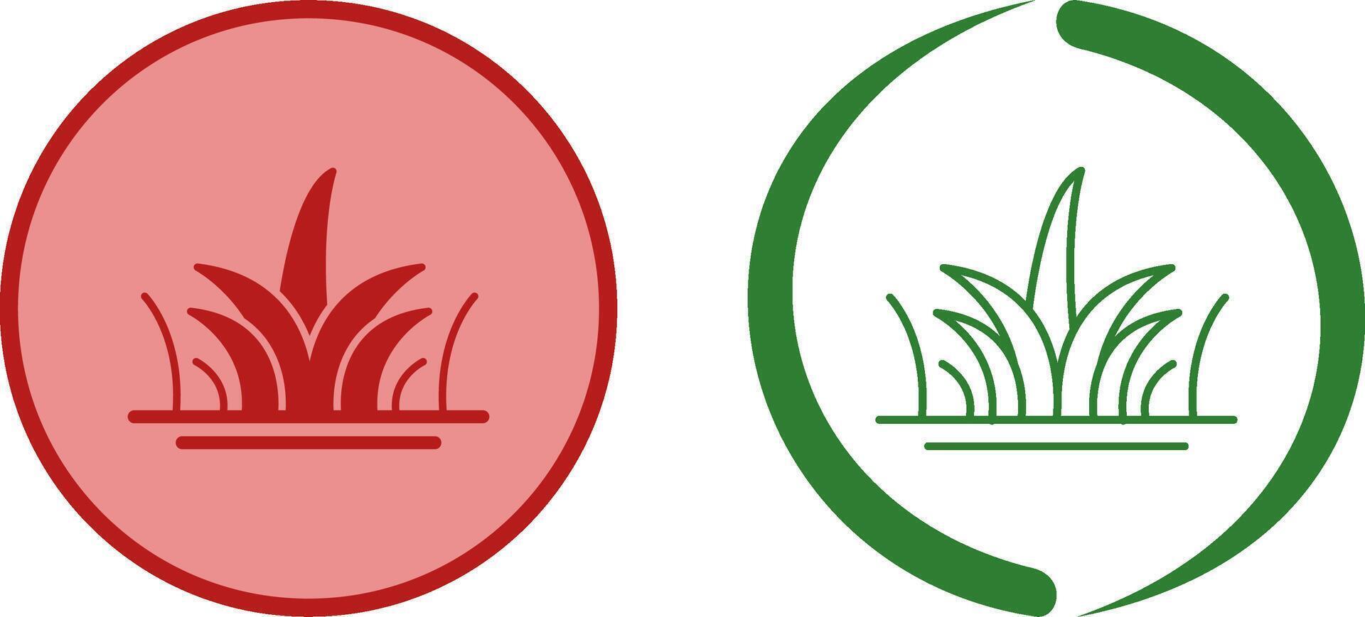 Grass Icon Design vector