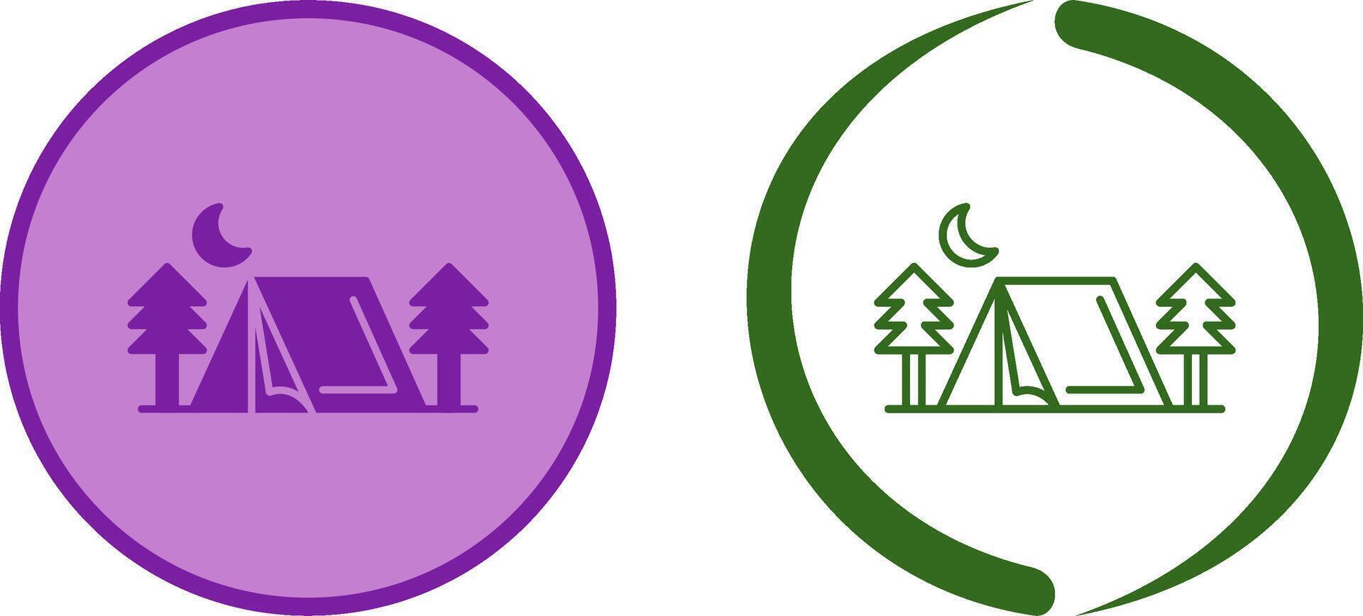 Tent Icon Design vector