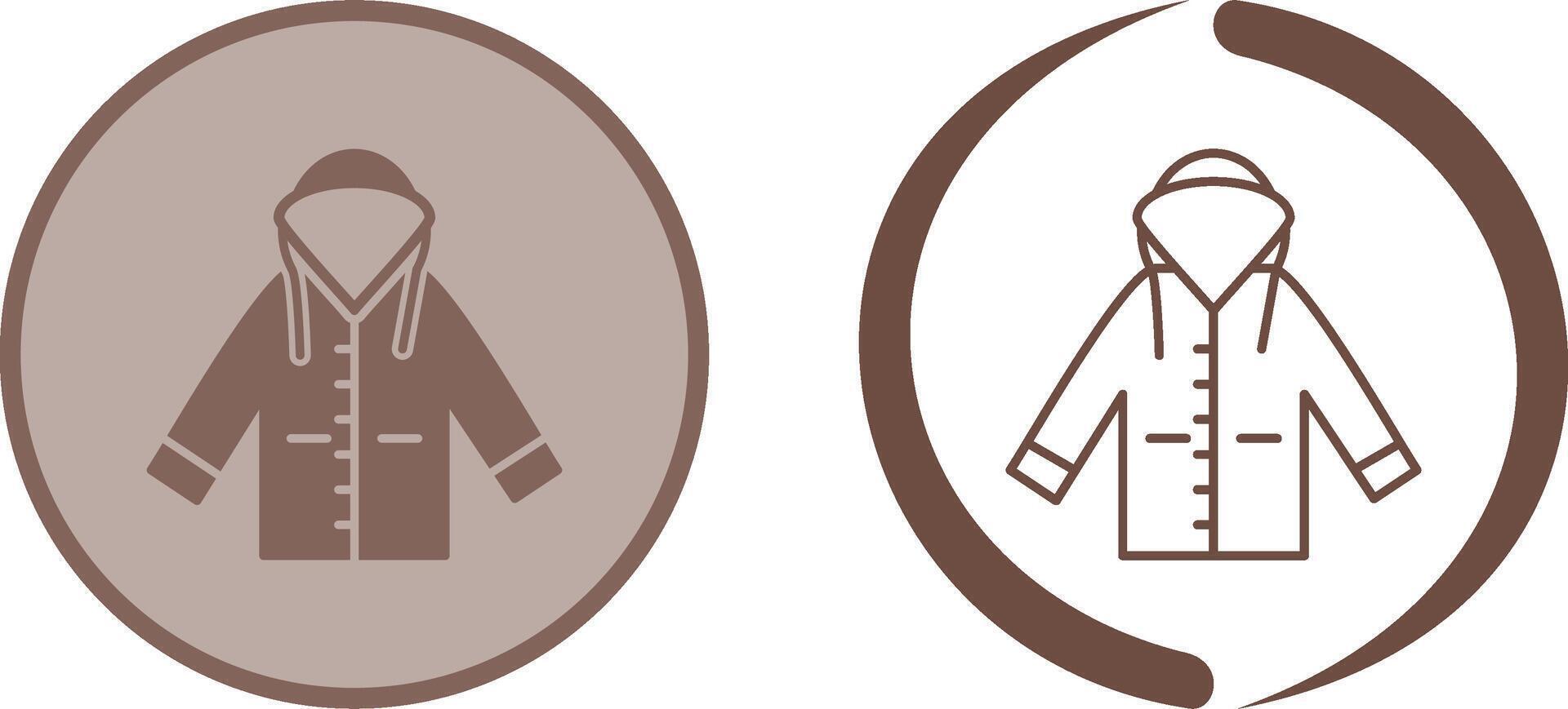 Raincoat Icon Design vector