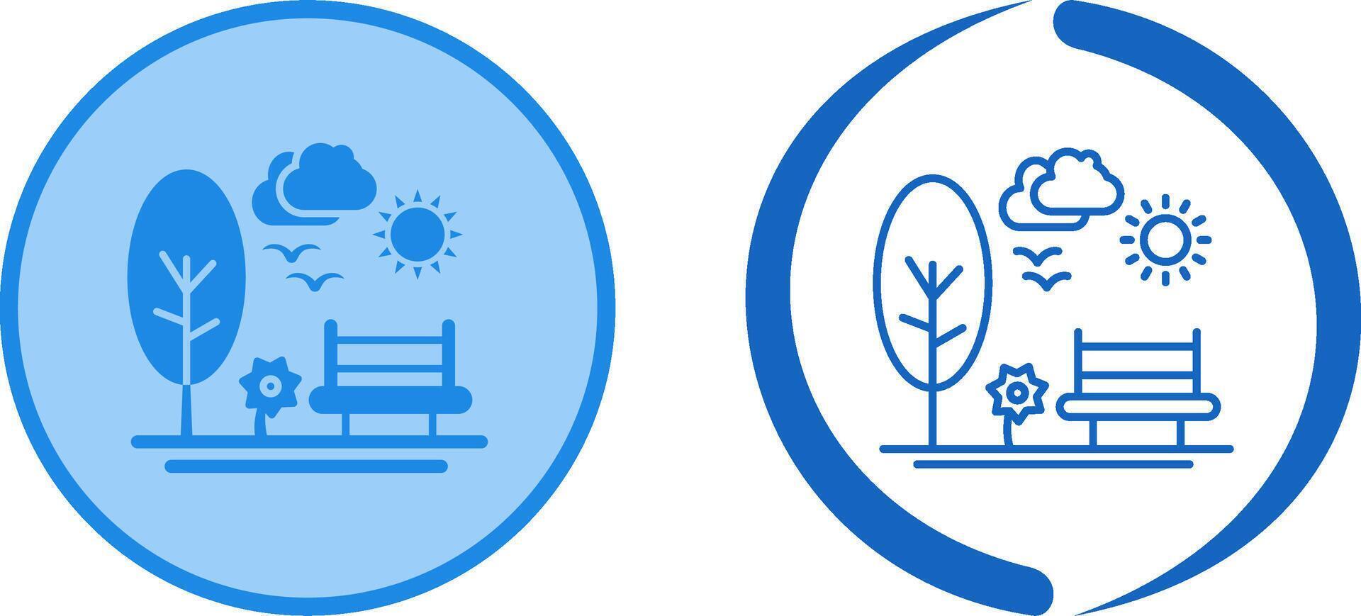 Park Icon Design vector
