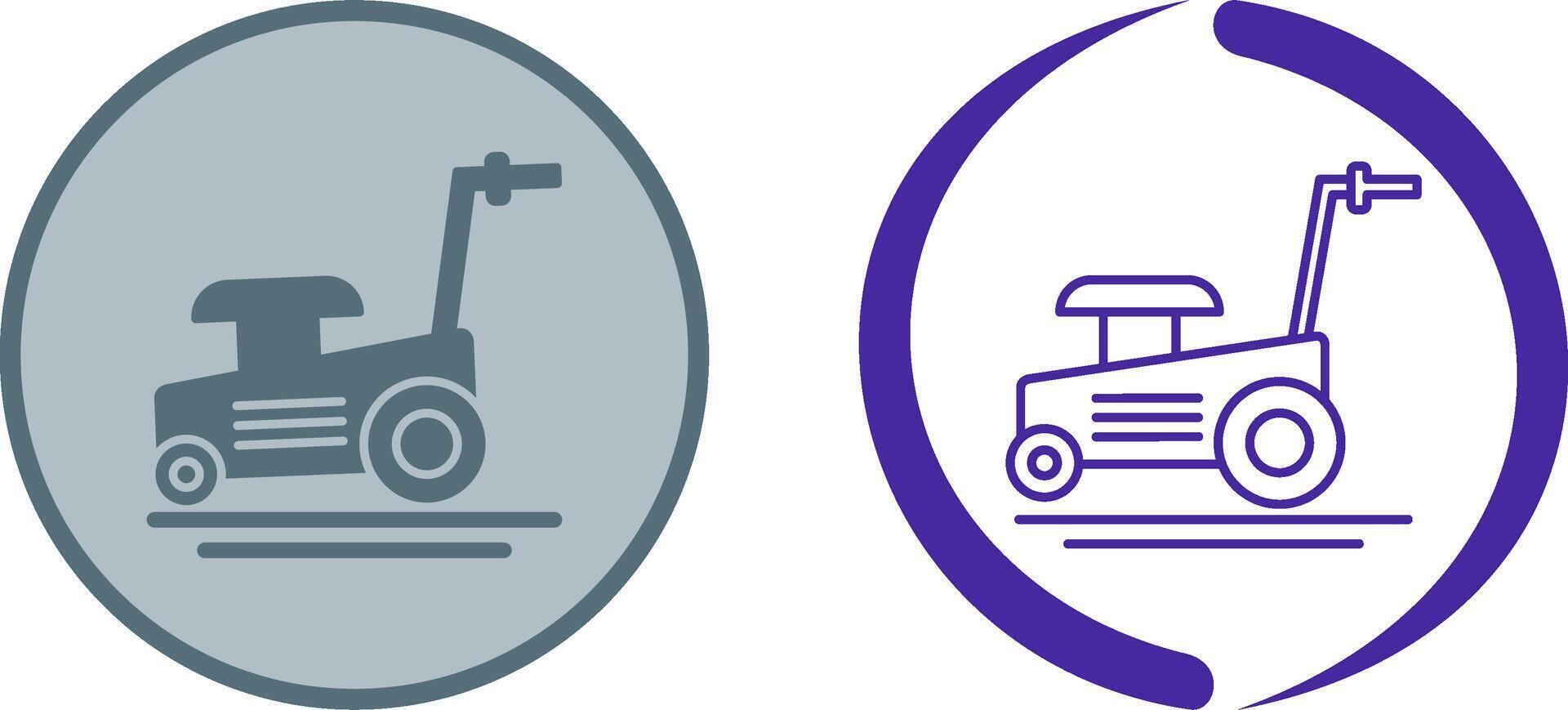Lawn Mower Icon Design vector