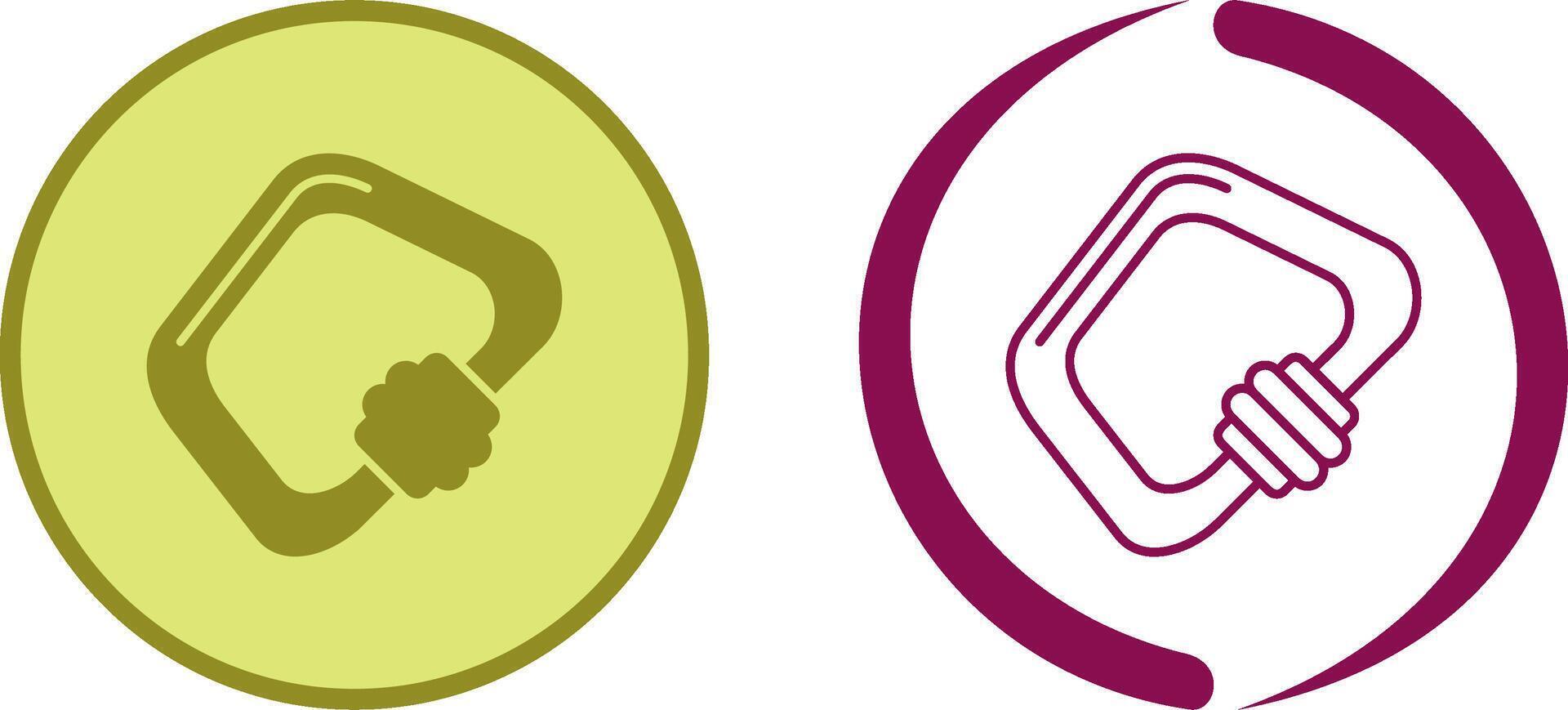 Carabiner Icon Design vector