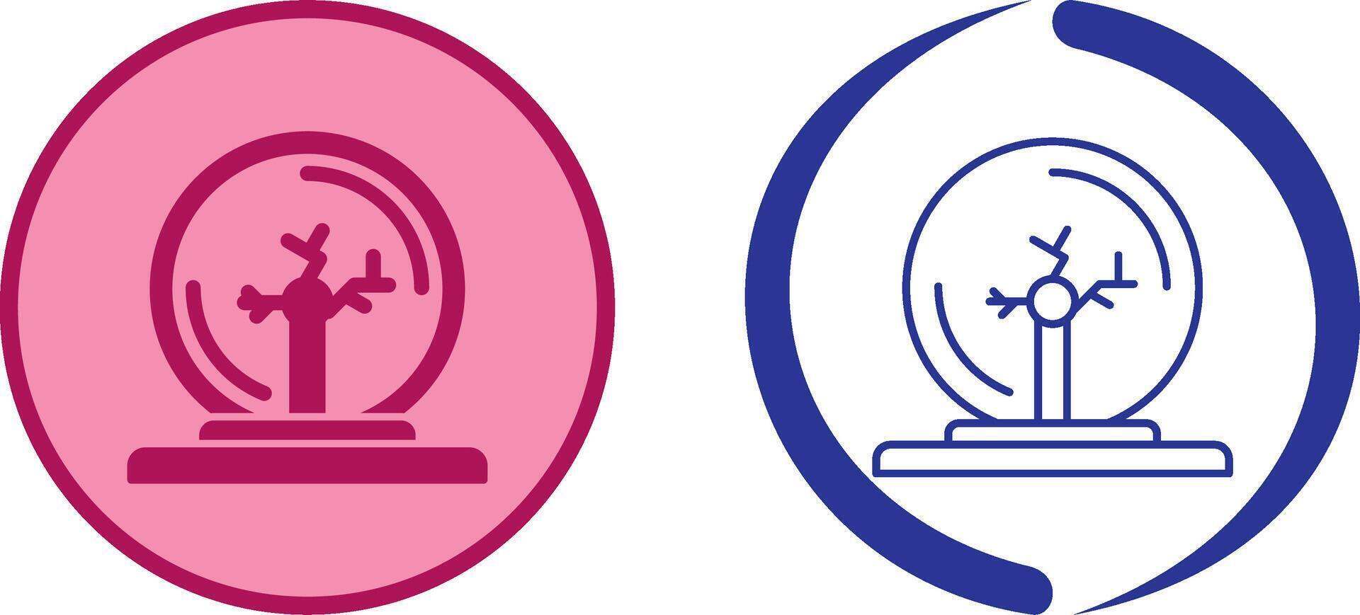 Plasma Ball Icon Design vector