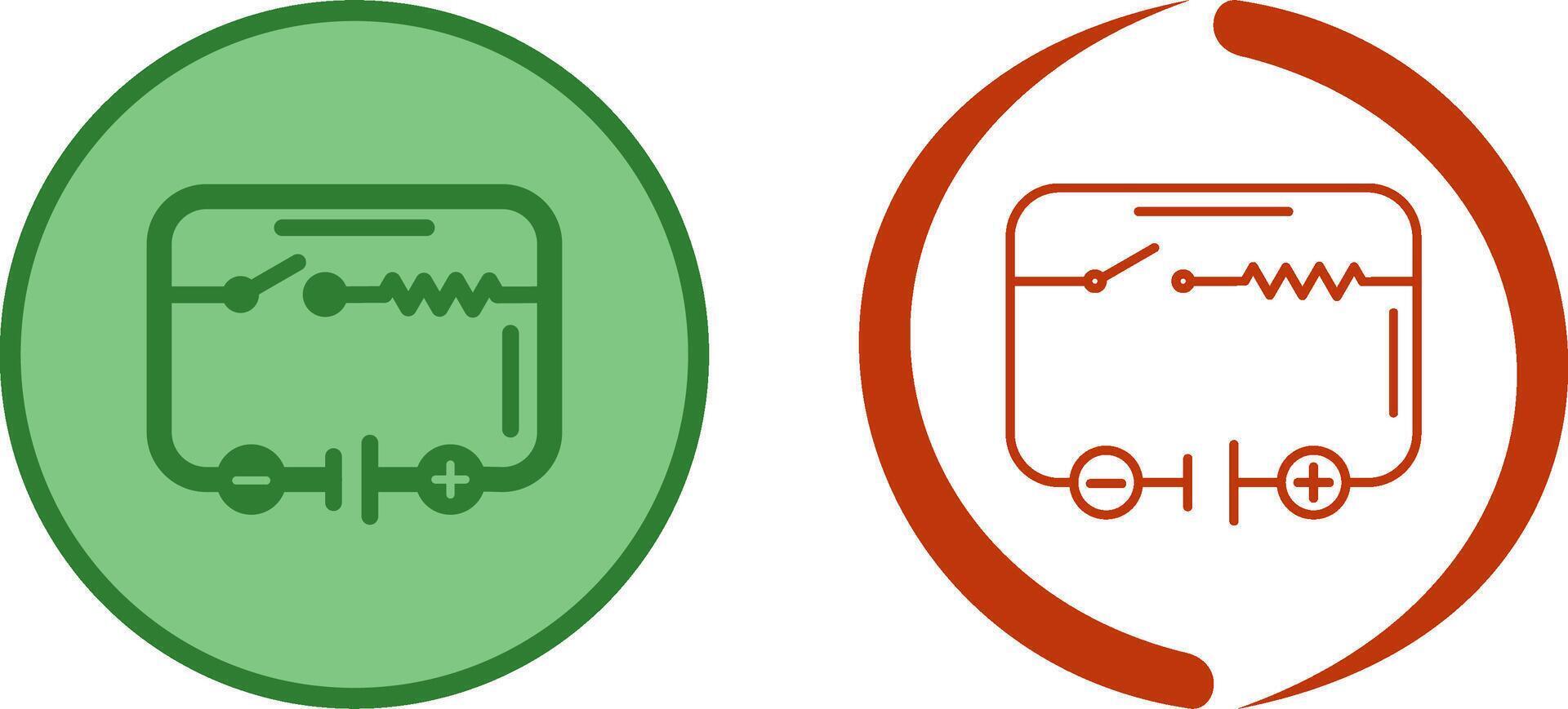 eléctrico circuito icono diseño vector