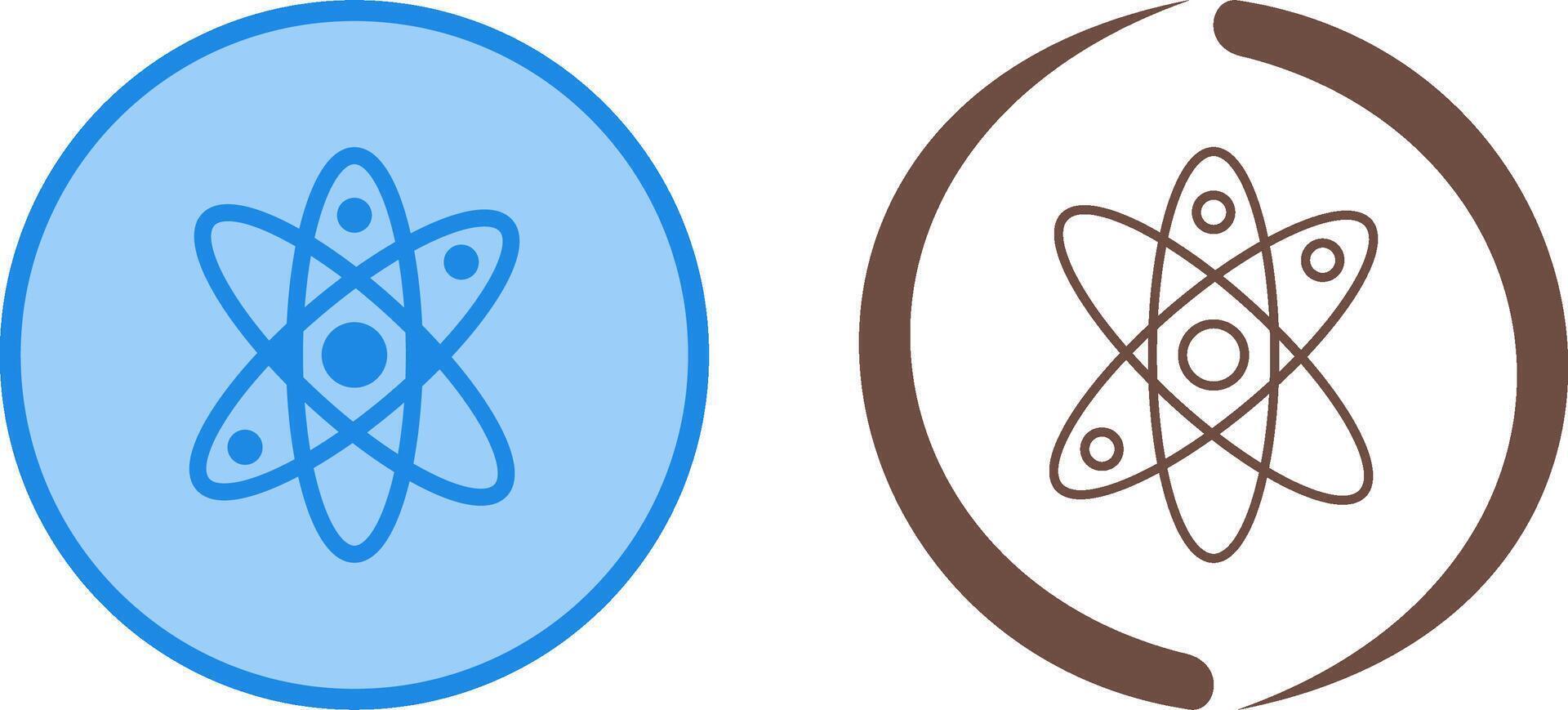 Atom Icon Design vector