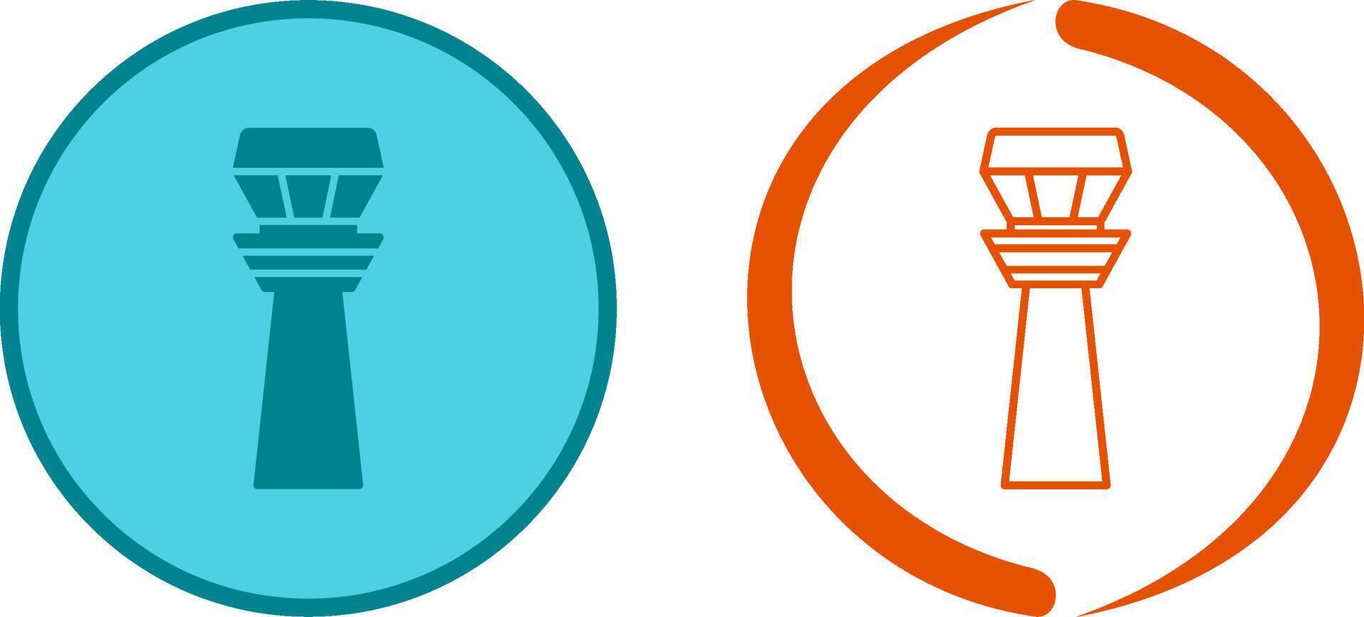 Control Tower Icon Design vector