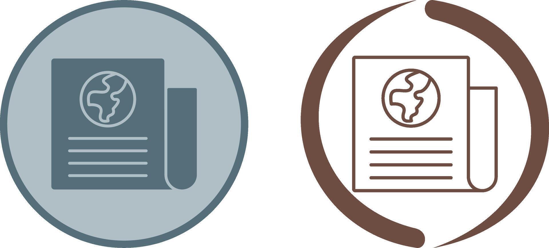 Newspaper Icon Design vector