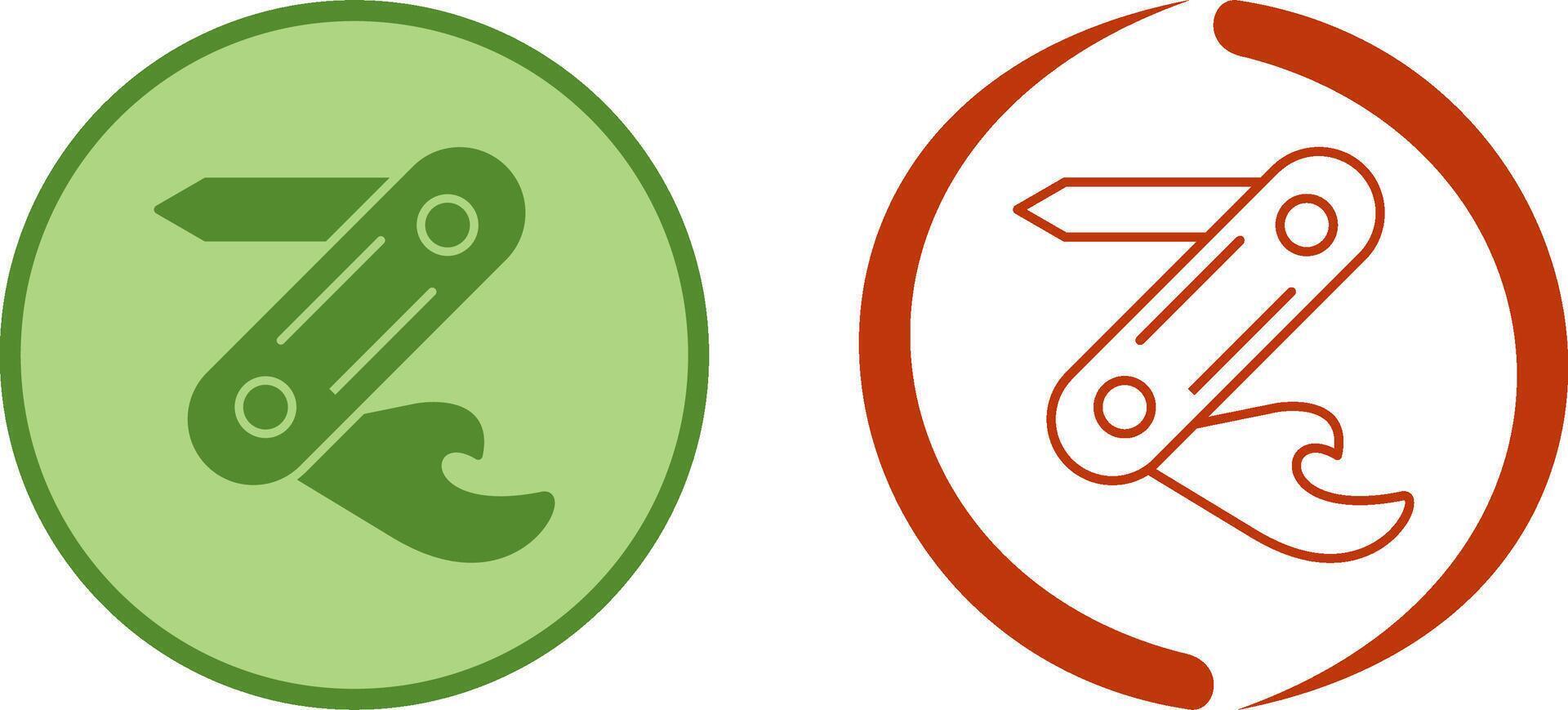 Swiss Army Knife Icon Design vector