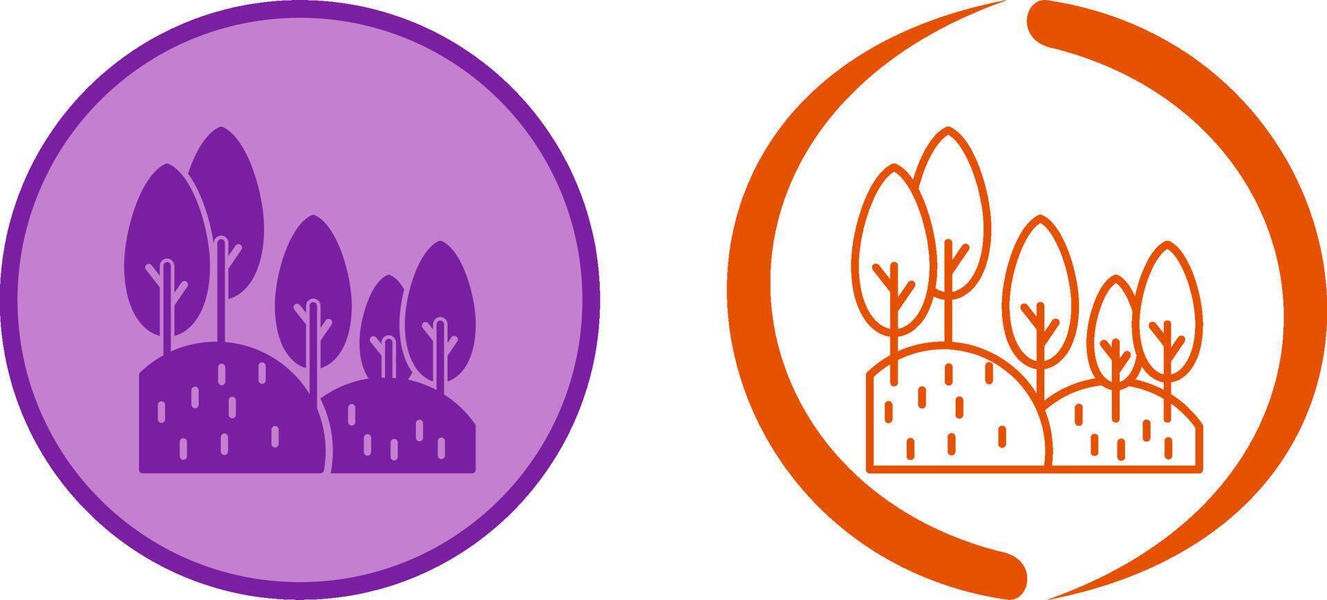 Forest Icon Design vector