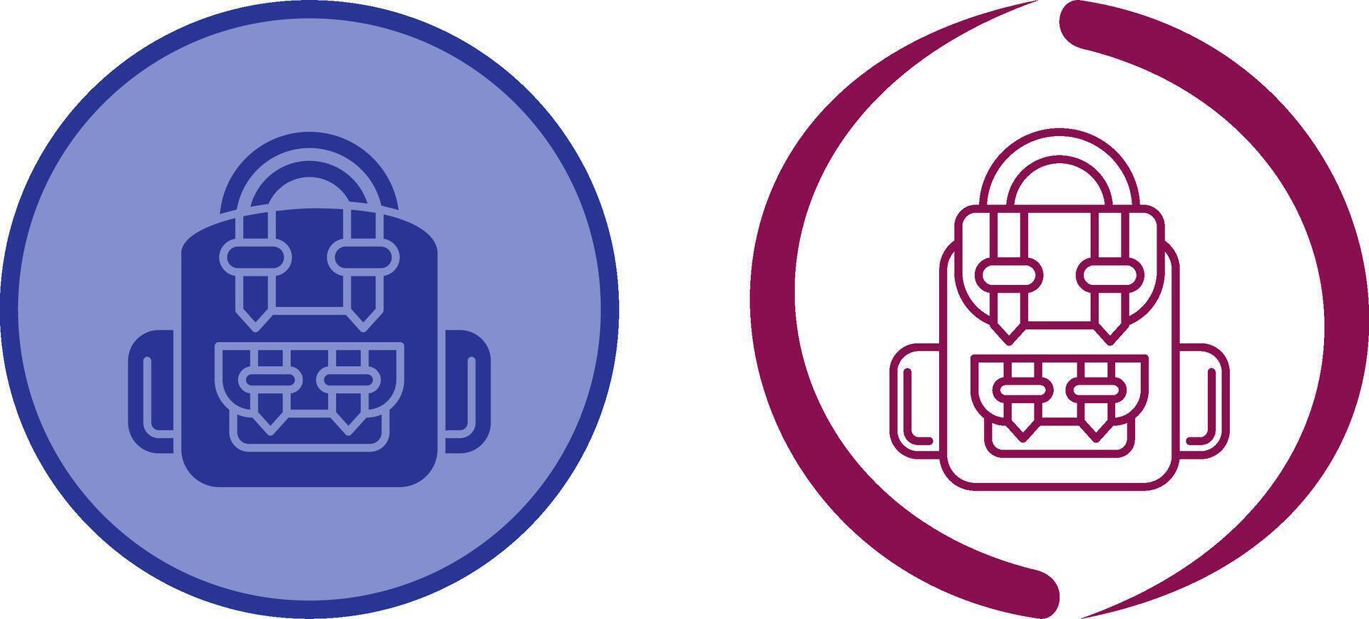 Backpack Icon Design vector