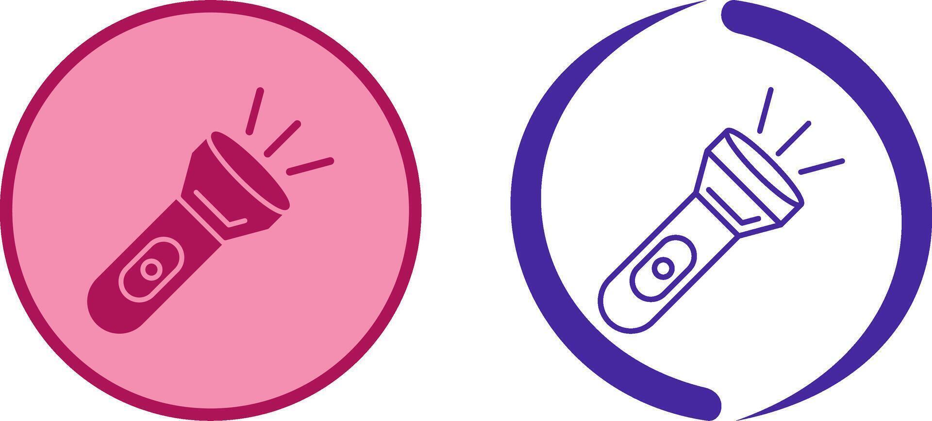 Flash Light Icon Design vector