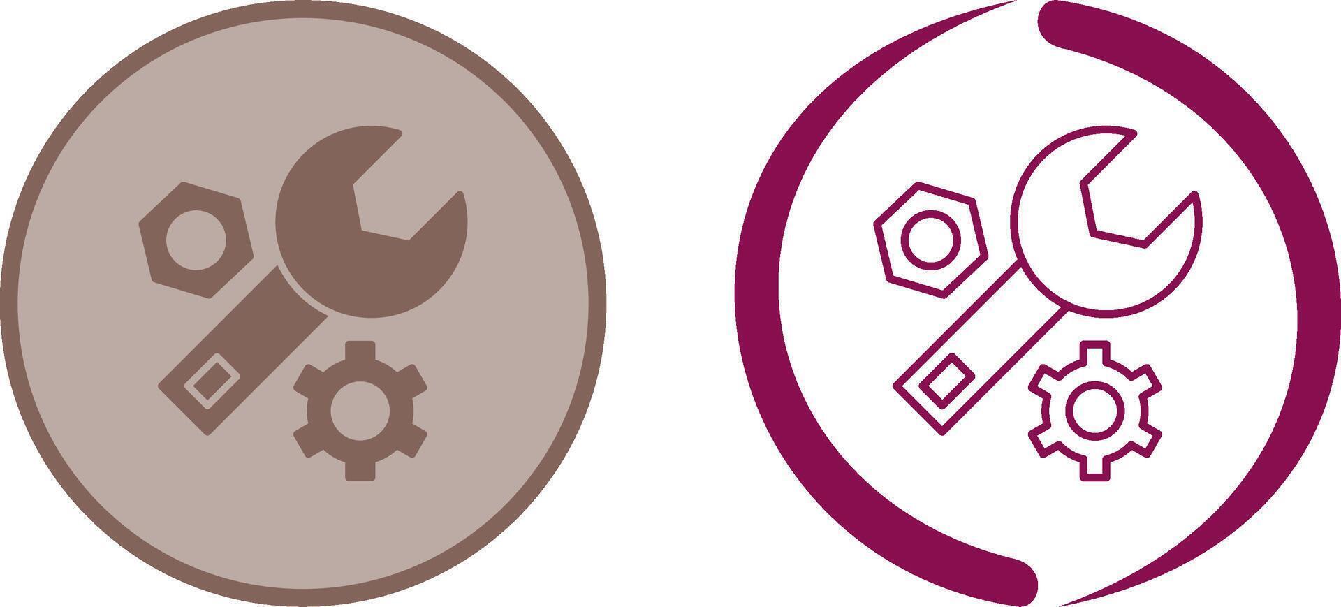 Wrench Icon Design vector