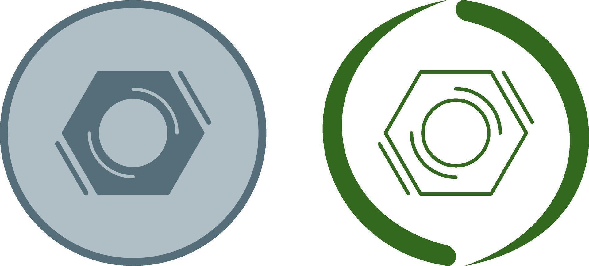 Nut Icon Design vector