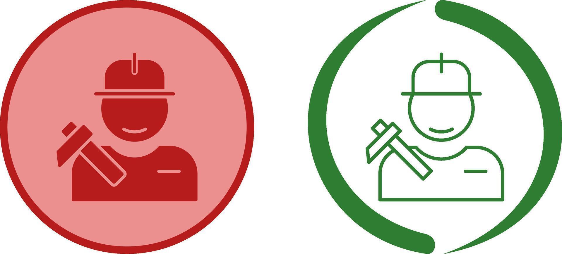Worker Icon Design vector
