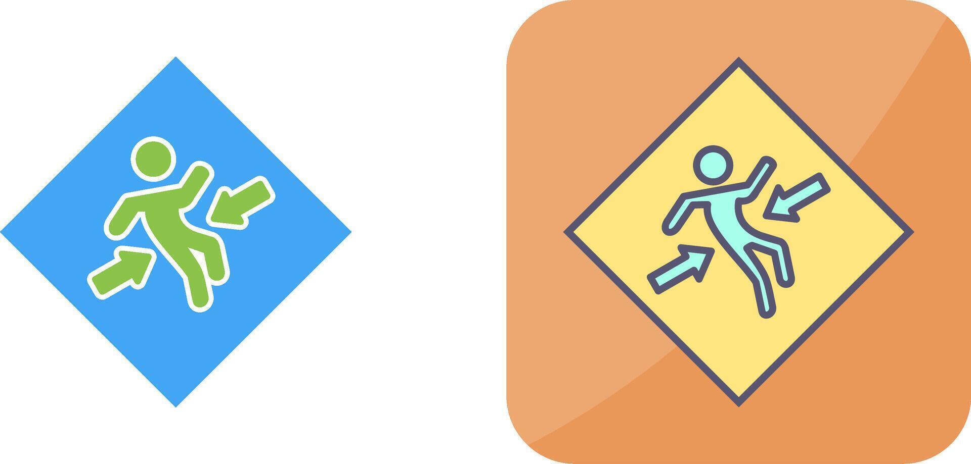 Crush Zone Icon Design vector