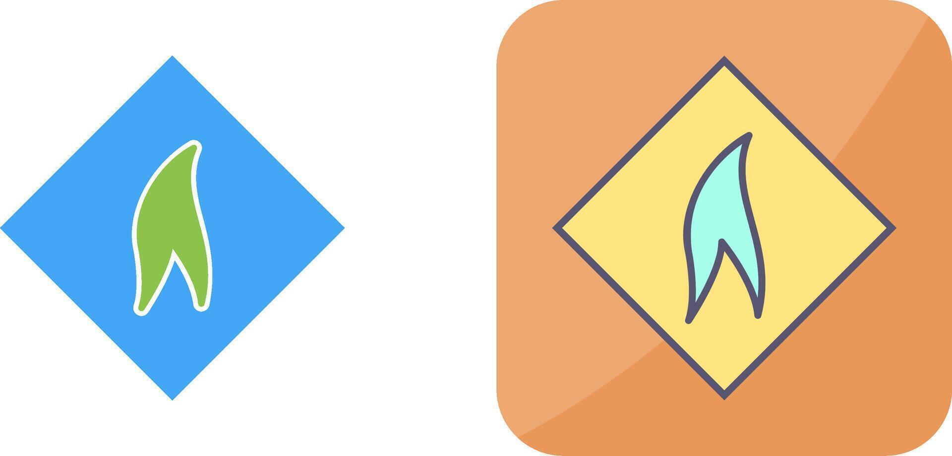 Flammable Material Icon Design vector