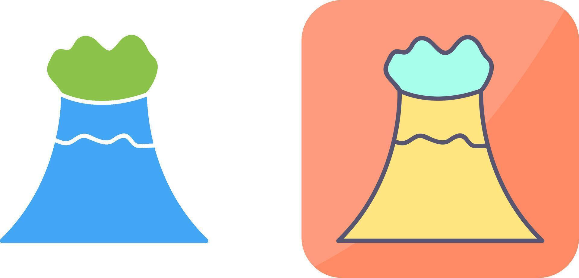 Volcano Icon Design vector