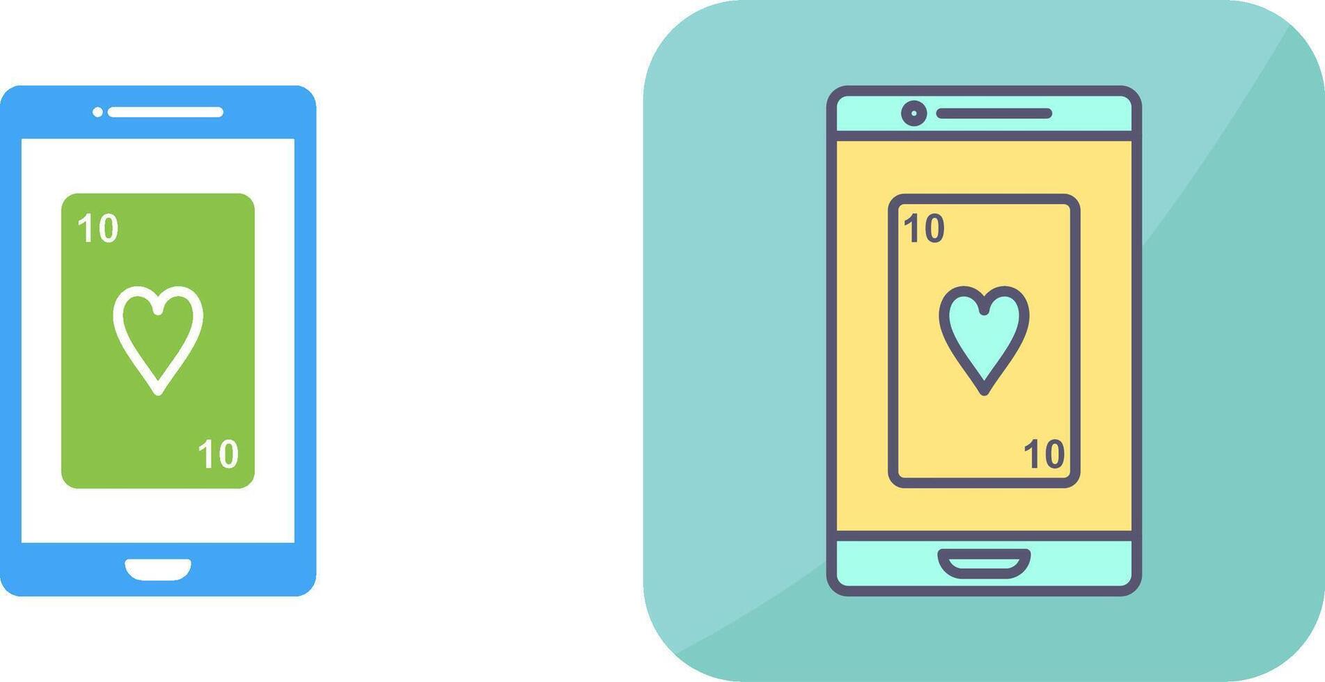 Phone Gambling Icon Design vector