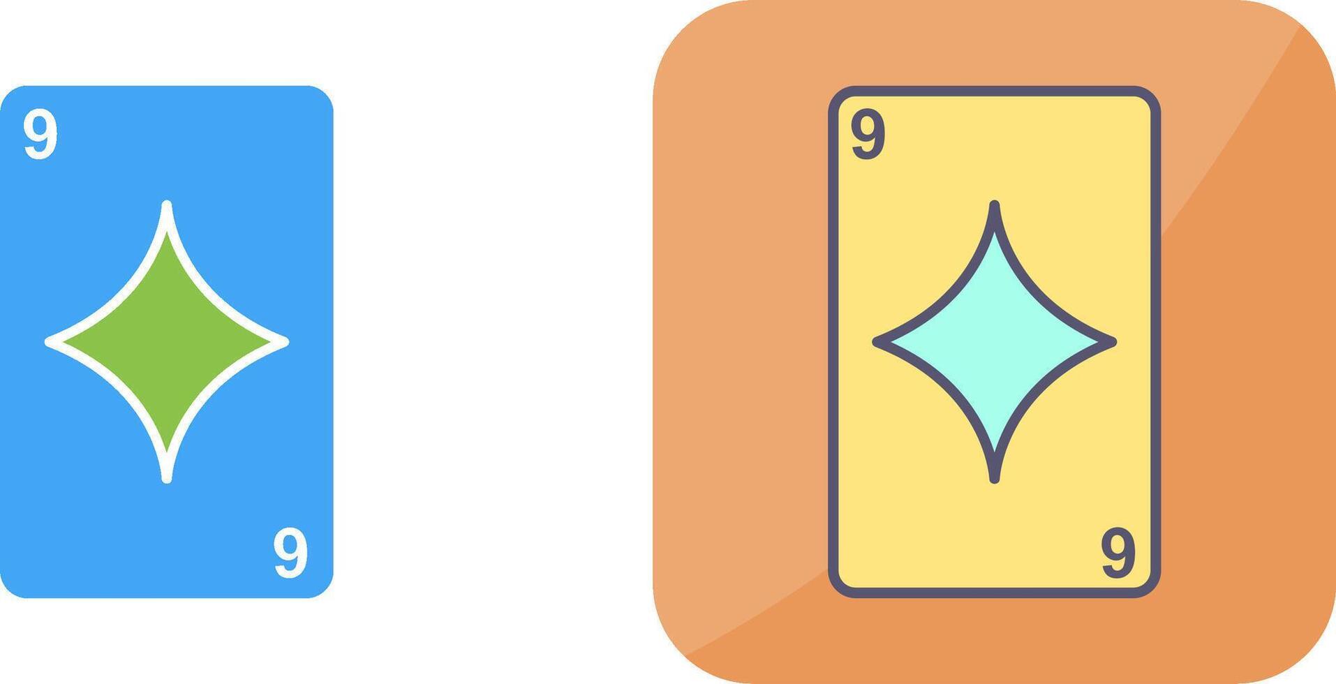 Diamonds Card Icon Design vector