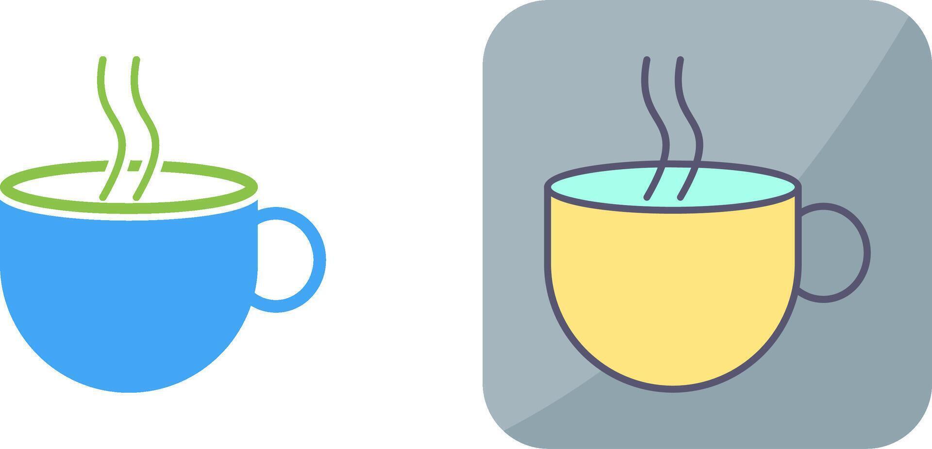 Hot Coffee Icon Design vector