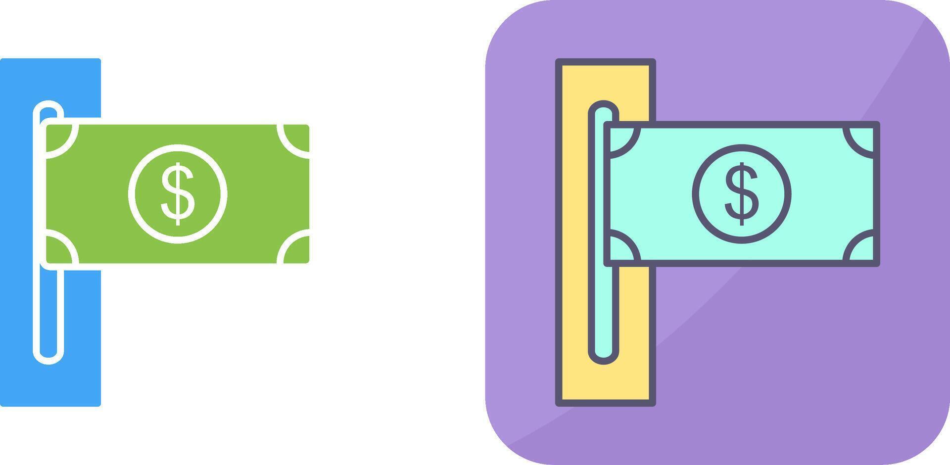 Slot of Bills Icon Design vector