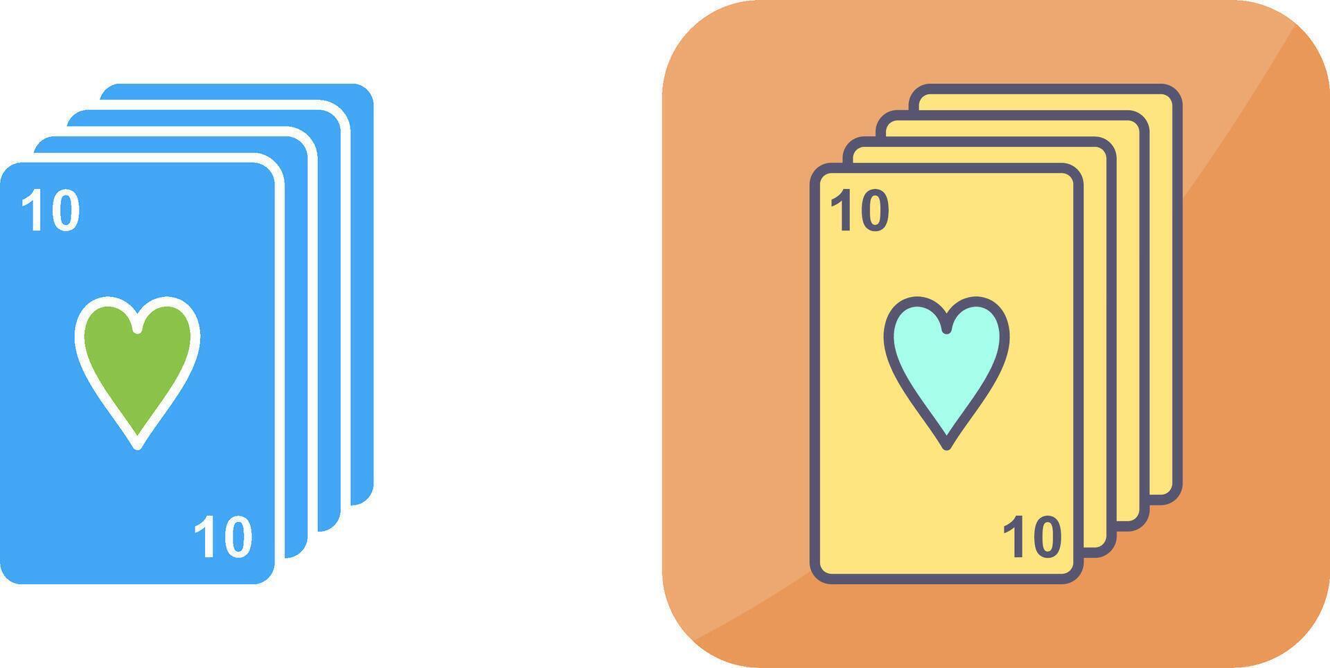 Deck of Cards Icon Design vector