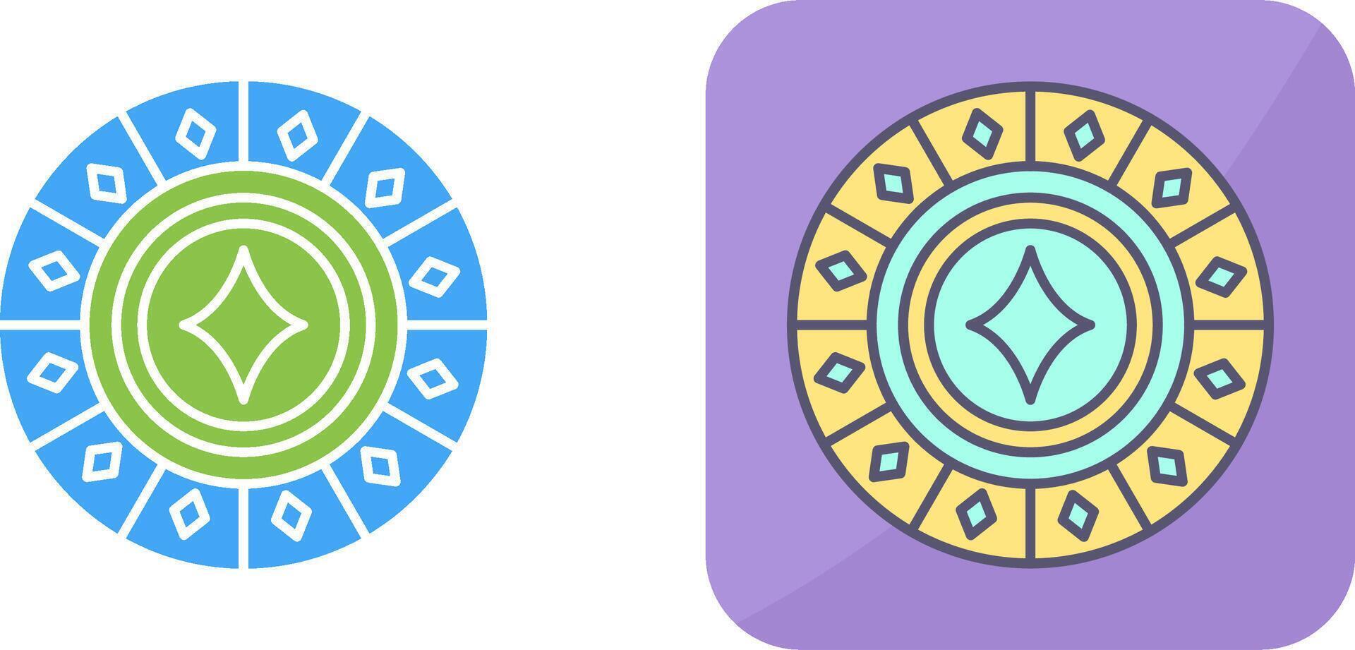 Diamond Chip Icon Design vector