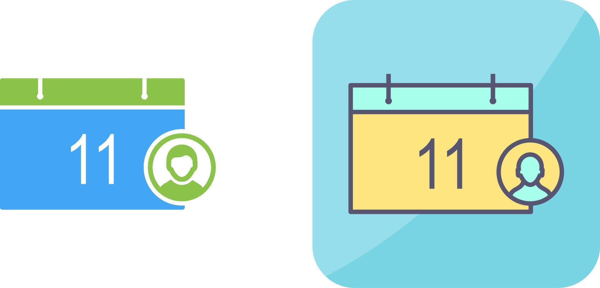 Unique Event Management Icon Design vector