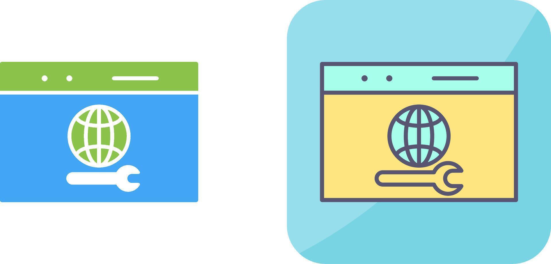 Unique Web Support Icon Design vector