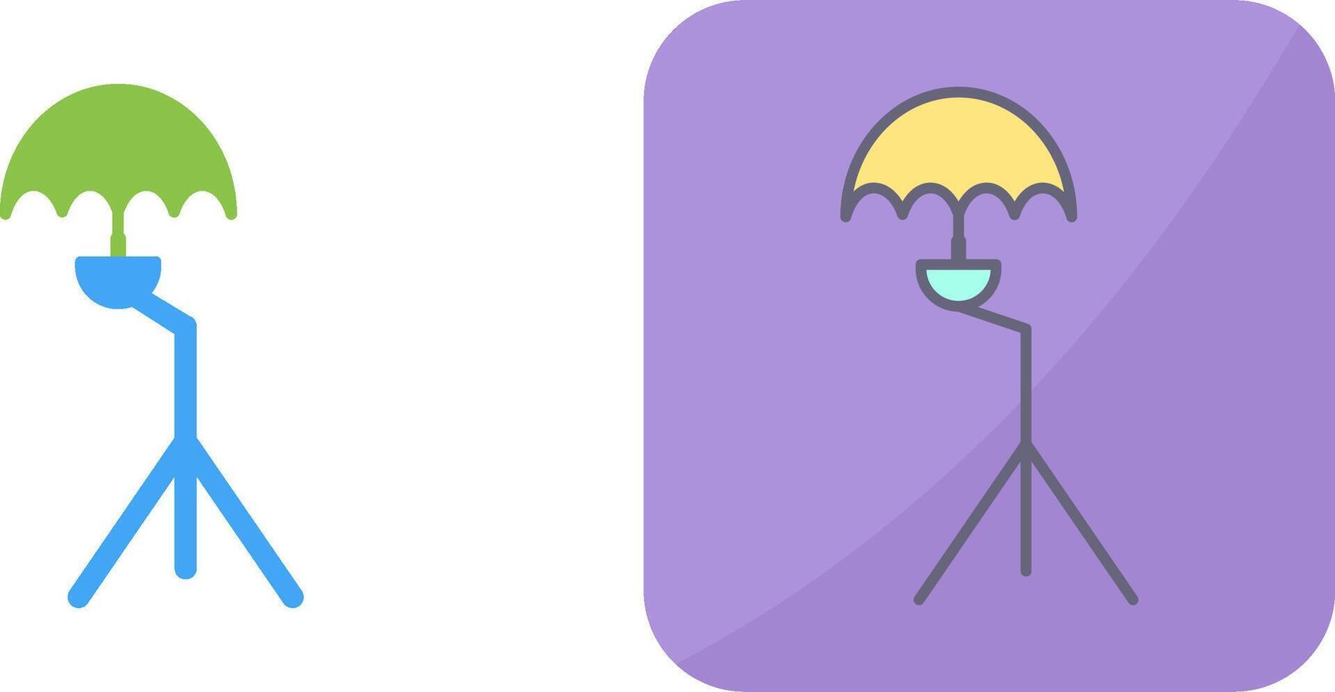 Unique Umbrella Stand Icon Design vector